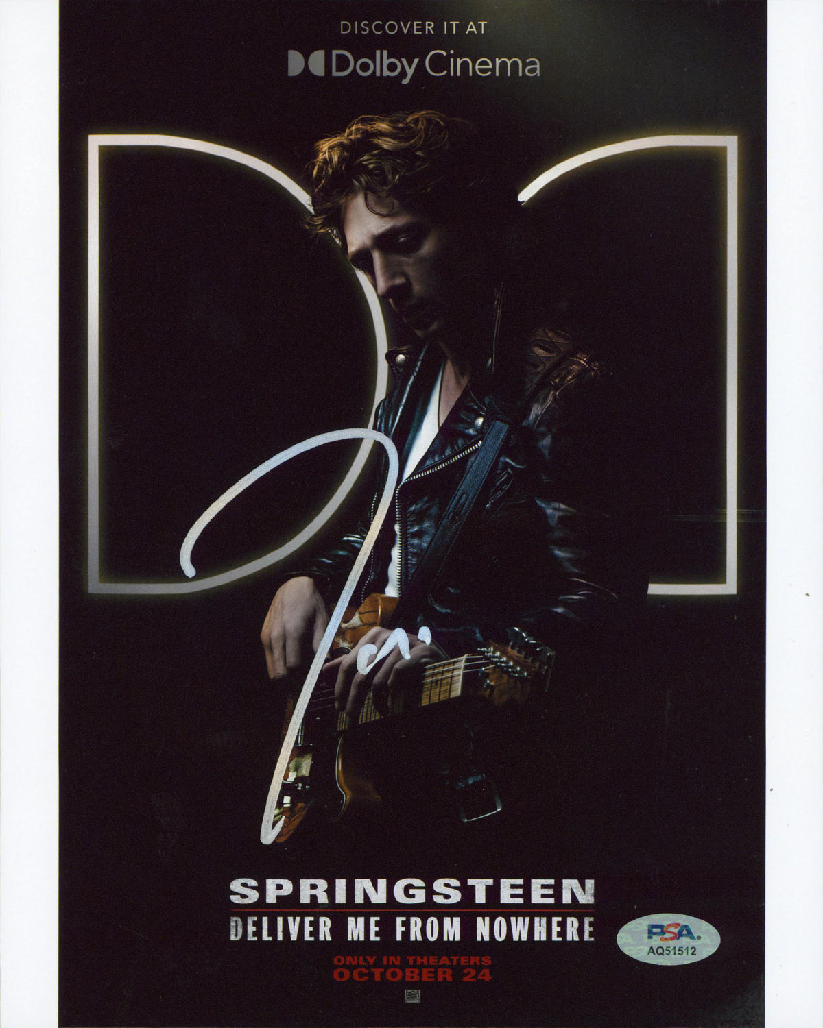 Jeremy Allen White Springsteen Authentic Signed 8x10 Photo PSA/DNA #AQ51512