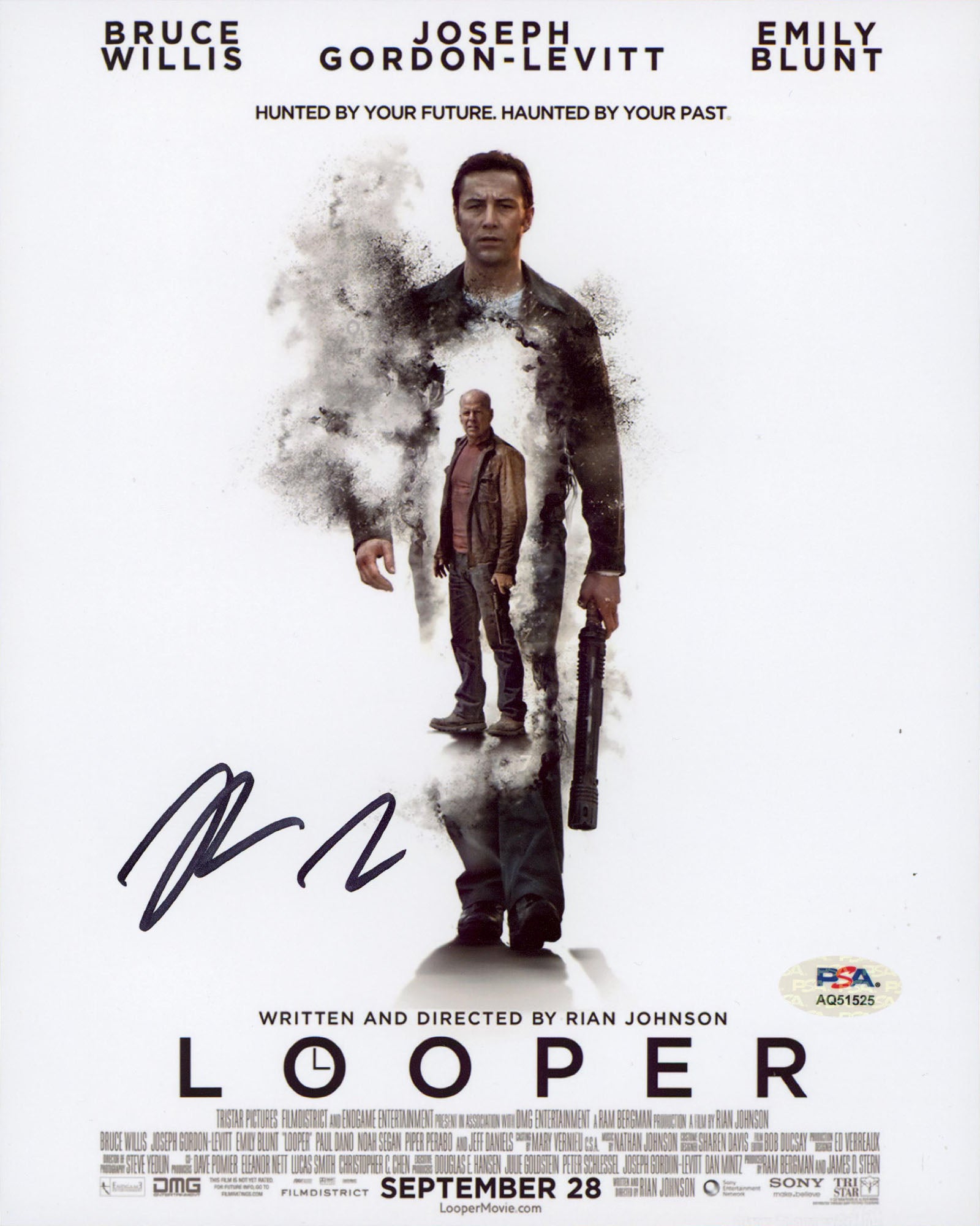 Rian Johnson Looper Authentic Signed 8x10 Vertical Photo PSA/DNA #AQ51525