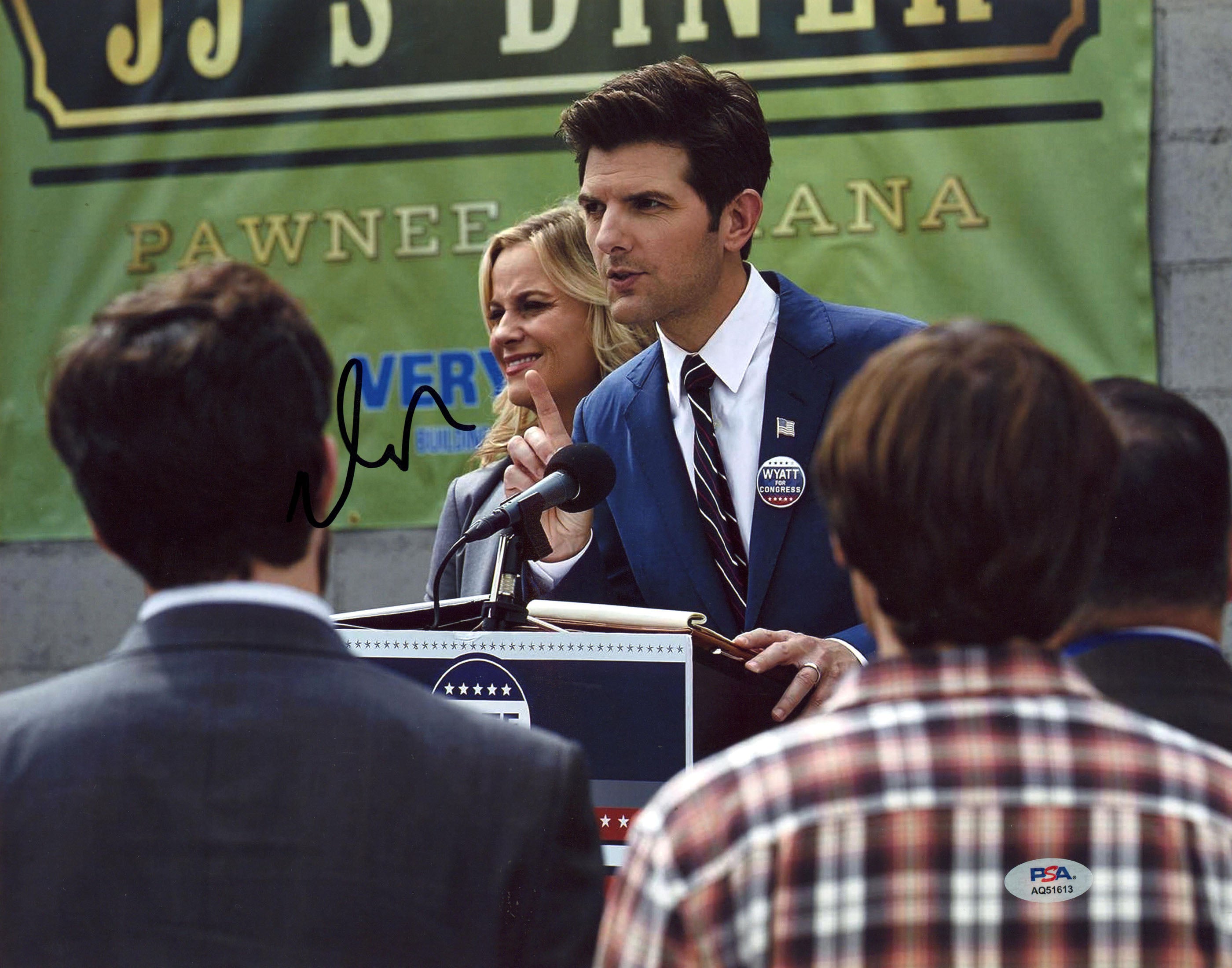 Adam Scott Parks & Recreation Authentic Signed 11x14 Photo PSA/DNA #AQ5161