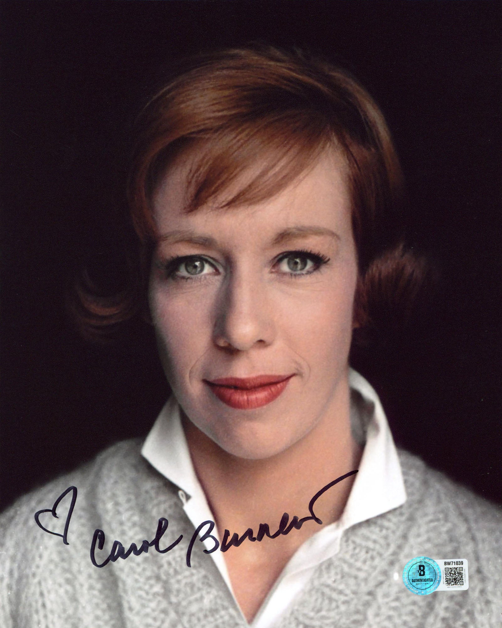Carol Burnett The Carol Burnett Show Authentic Signed 8x10 Photo BAS #BW71039