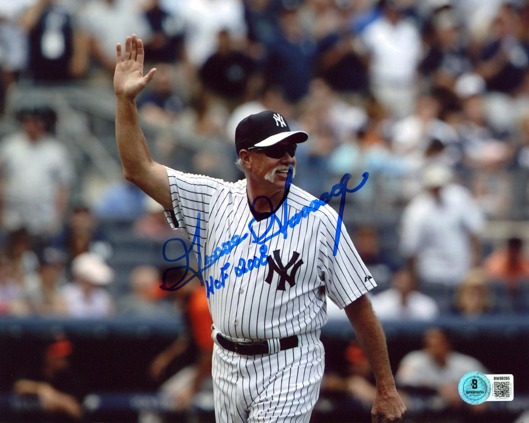 Yankees Goose Gossage "HOF 2008" Authentic Signed 8x10 Horizontal Photo BAS 6