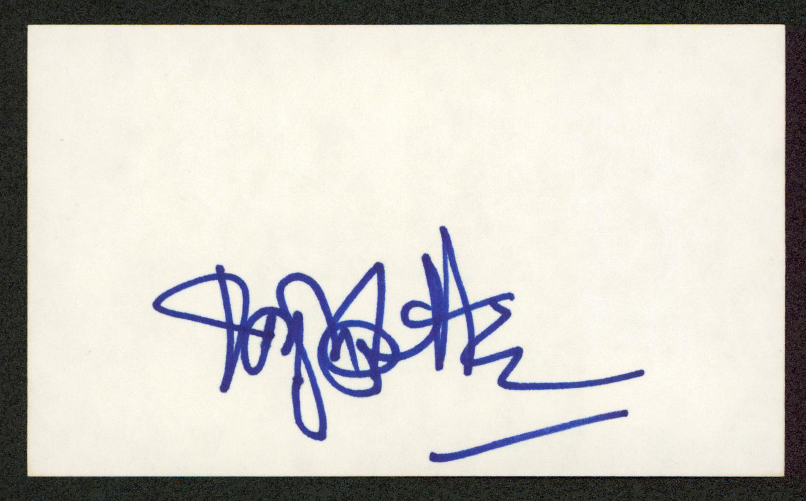 Hazel Court The Raven Authentic Signed 3x5 Index Card Autographed BAS #BN33212