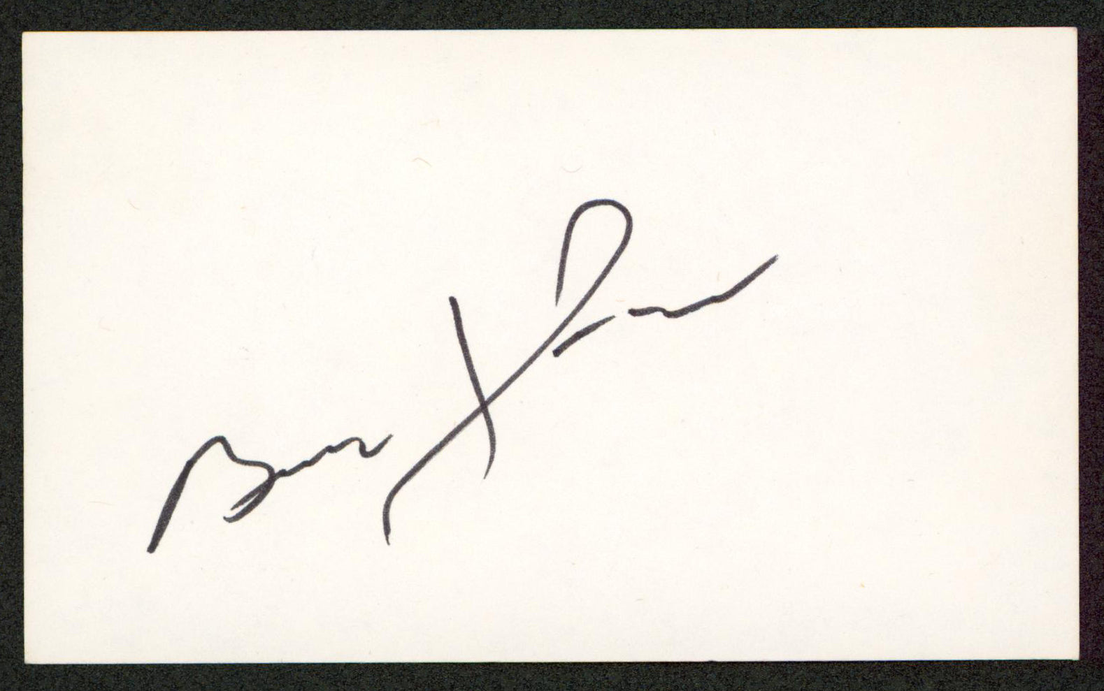Brad Johnson Marlboro Man Authentic Signed 3x5 Index Card BAS #BW70003