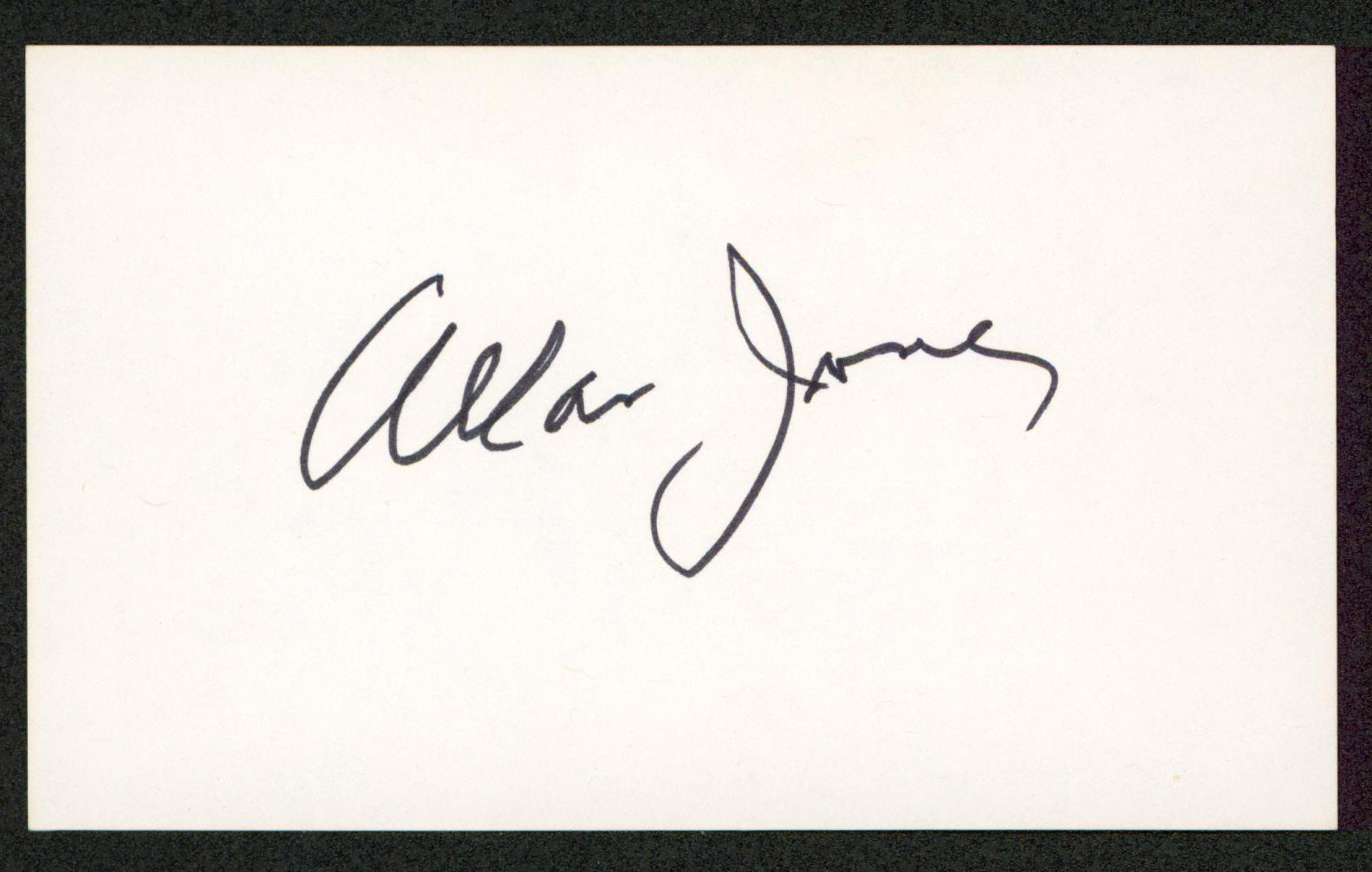 Allan Jones A Night at the Opera Authentic Signed 3x5 Index Card BAS #BW70004