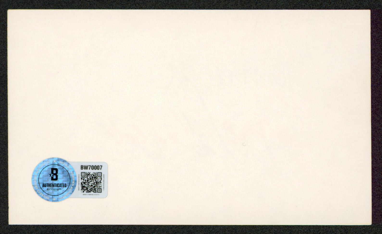 Shannon Wilcox The Border Authentic Signed 3x5 Index Card BAS #BW70007