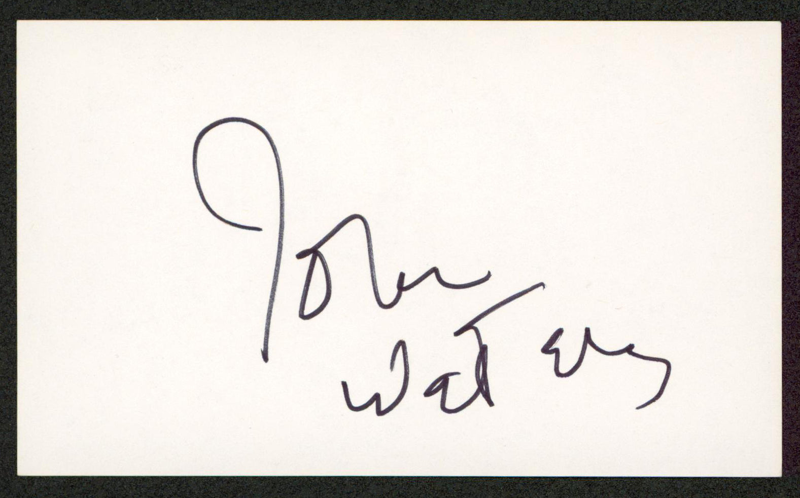 John Waters Hairspray Authentic Signed 3x5 Index Card Autographed BAS #BW70009