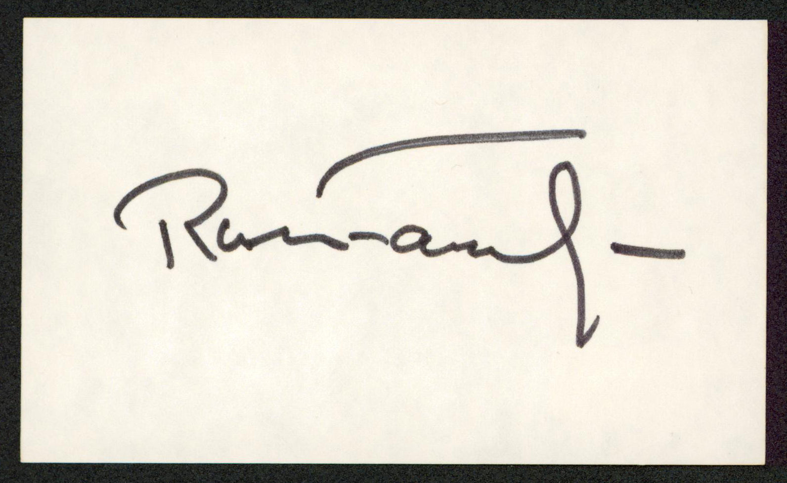 Russ Tamblyn Twin Peaks Authentic Signed 3x5 Index Card Autographed BAS #BW70016