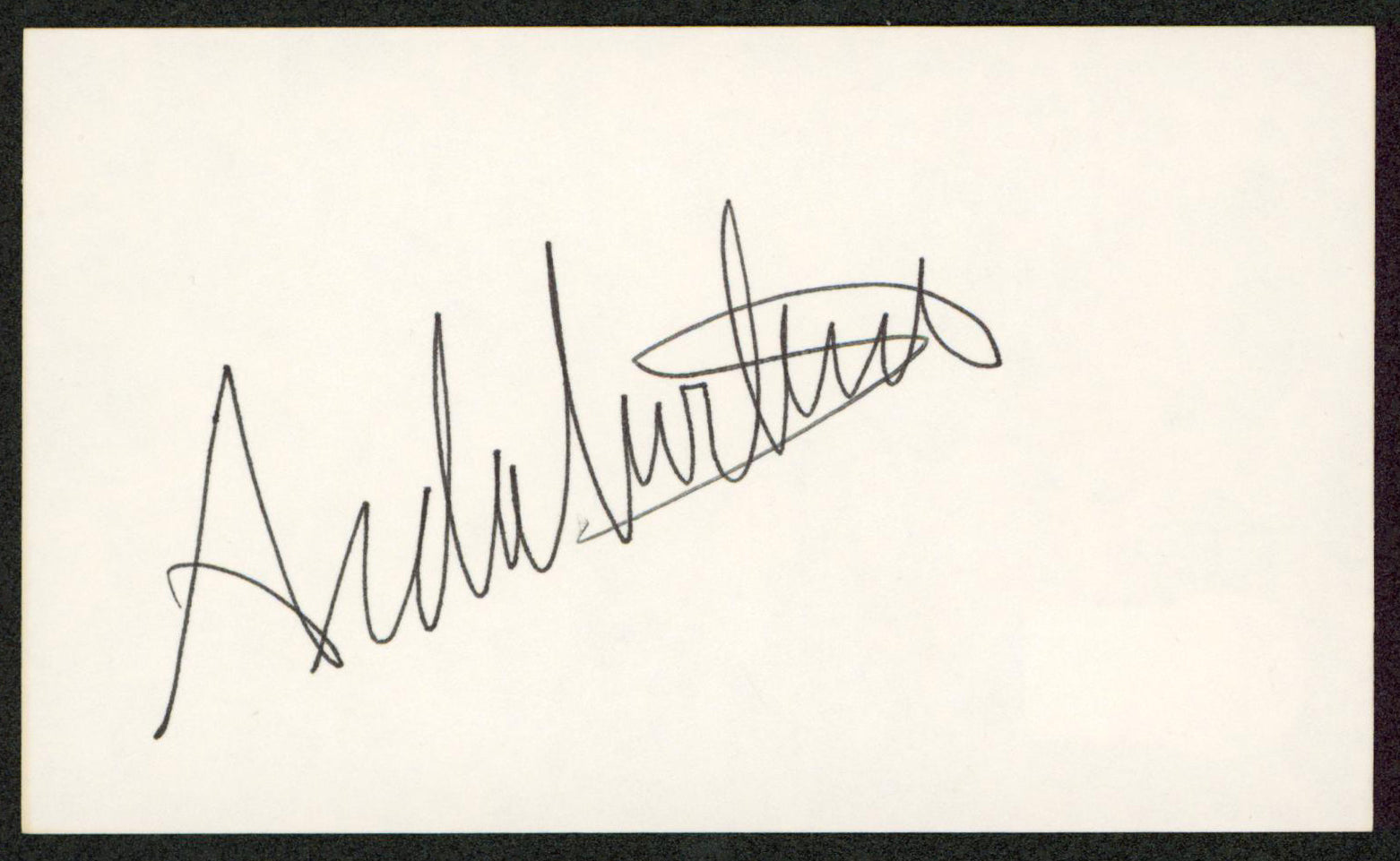 Aida Turturro The Sopranos Authentic Signed 3x5 Index Card BAS #BW70030
