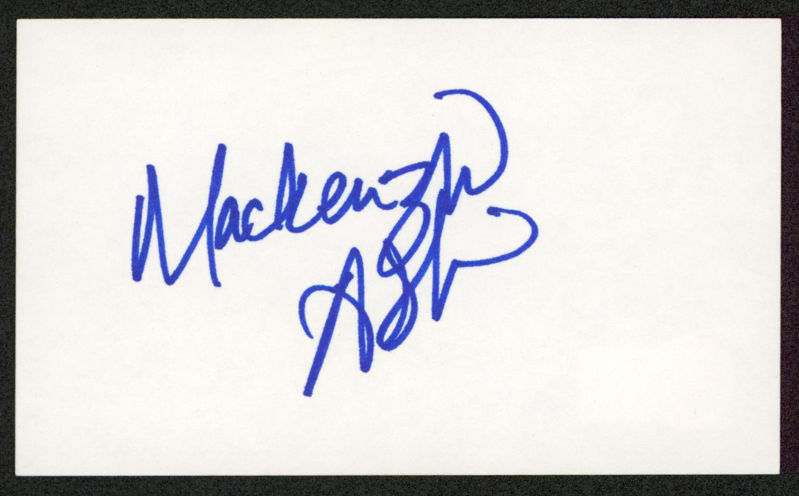 Mackenzie Astin The Facts of Life Authentic Signed 3x5 Index Card BAS #BW70048