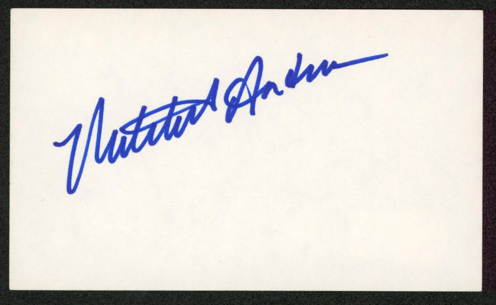 Mitchell Anderson Party of Five Authentic Signed 3x5 Index Card BAS #BW70068