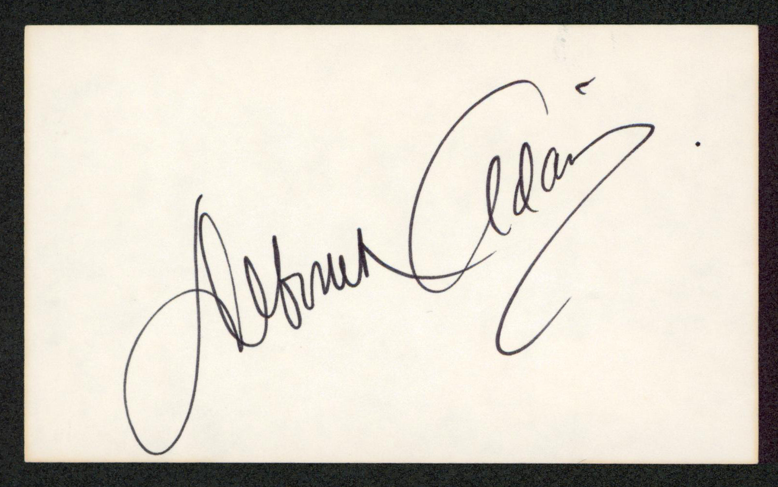 Deborah Adair The Young and the Restless Signed 3x5 Index Card BAS #BW70073