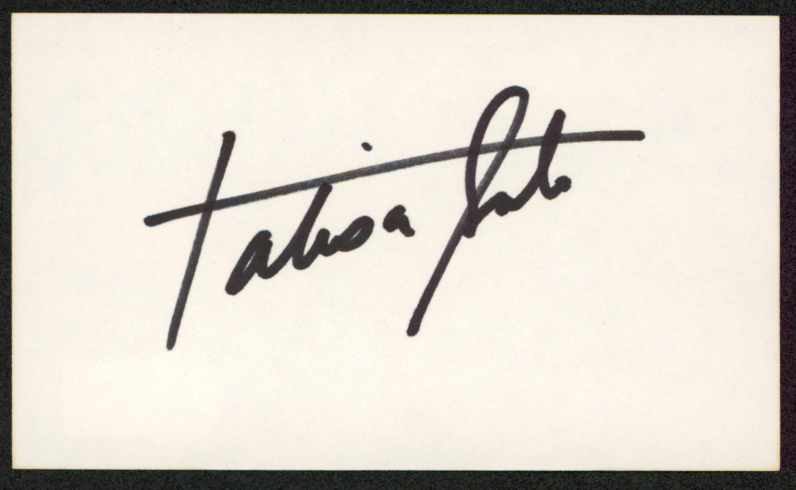 Talisa Soto Mortal Kombat Authentic Signed 3x5 Index Card BAS #BW35478