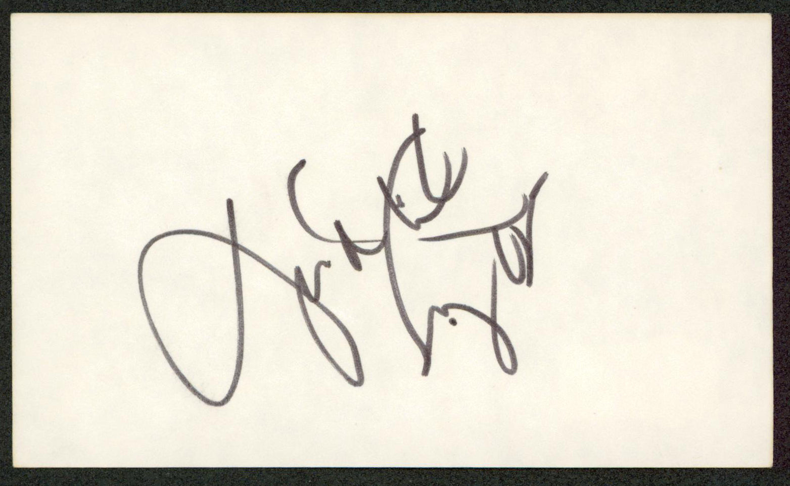 Judith Light Who's the Boss? Authentic Signed 3x5 Index Card BAS #BW70098