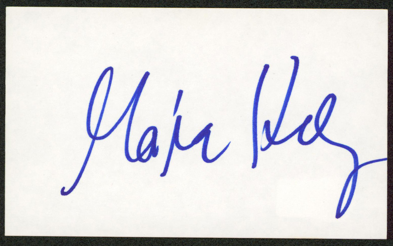 Moira Kelly The Cutting Edge Authentic Signed 3x5 Index Card BAS #BW70090