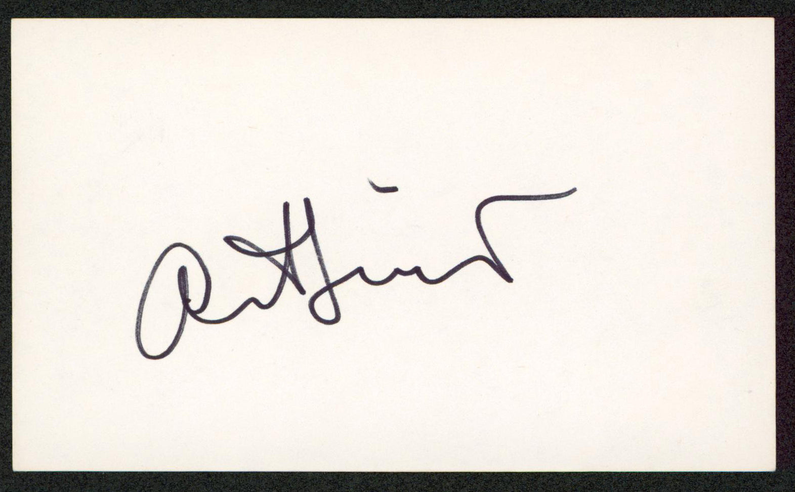 Art Linkletter House Party Authentic Signed 3x5 Index Card BAS #BW70086