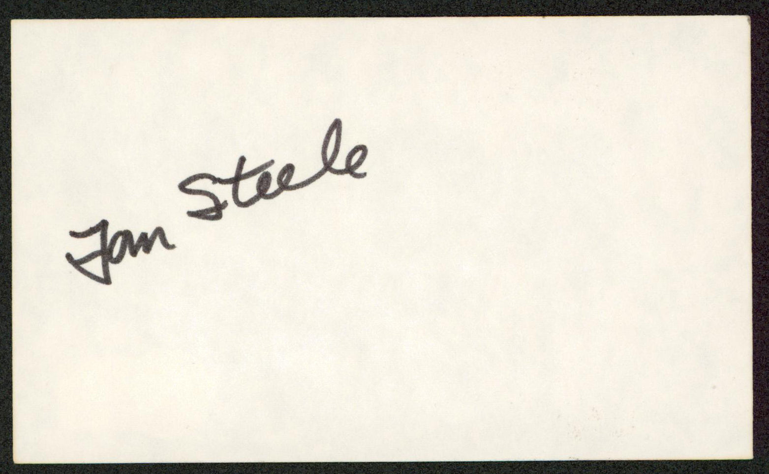 Tom Steele The Blues Brothers Authentic Signed 3x5 Index Card BAS #BW35476