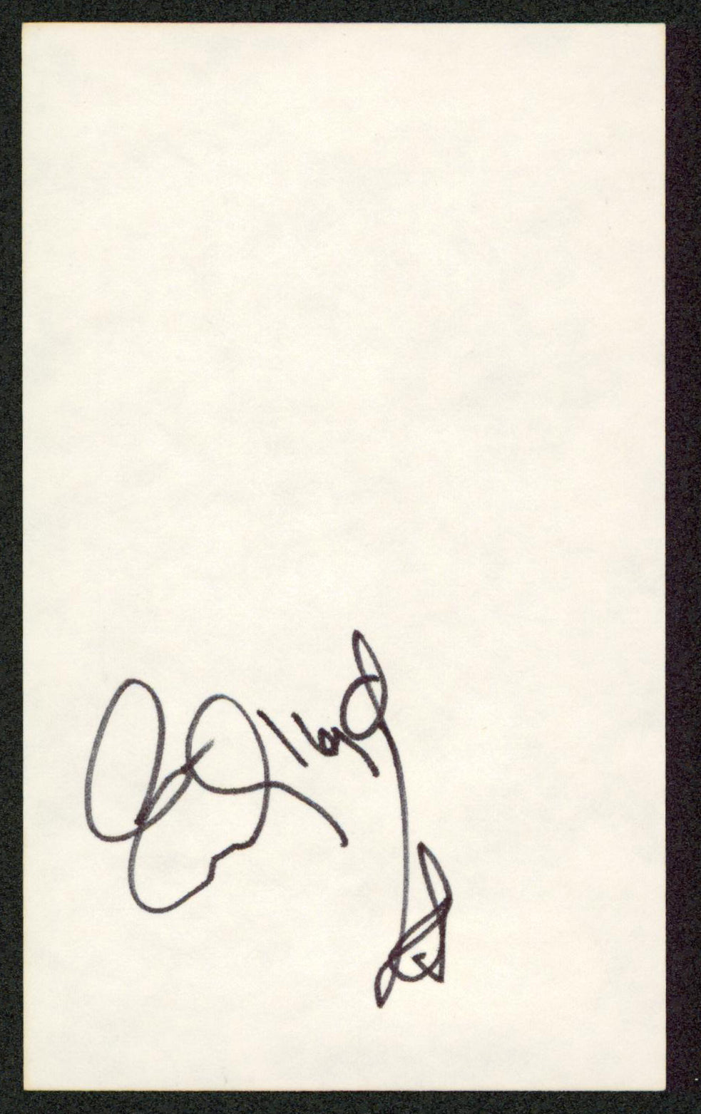 Emily Lloyd Mermaids Authentic Signed 3x5 Index Card Autographed BAS #BW35554