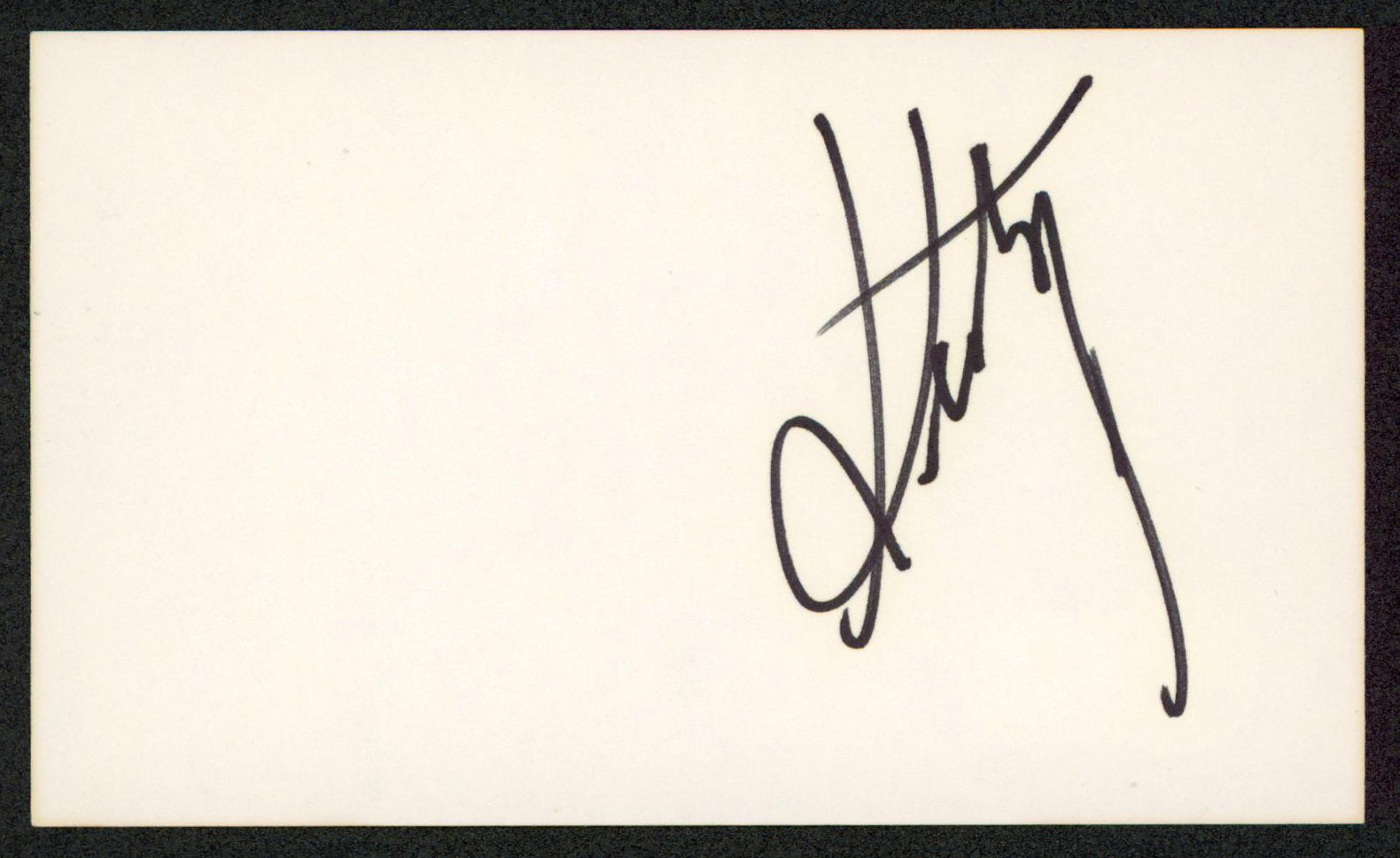 Kristy McNichols Empty Nest Authentic Signed 3x5 Index Card BAS #BW35534