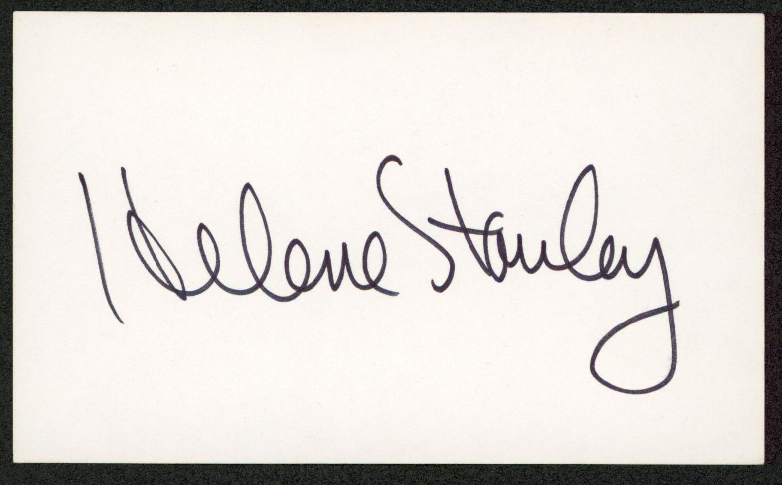 Helene Stanley Cinderella Authentic Signed 3x5 Index Card BAS #BW70147