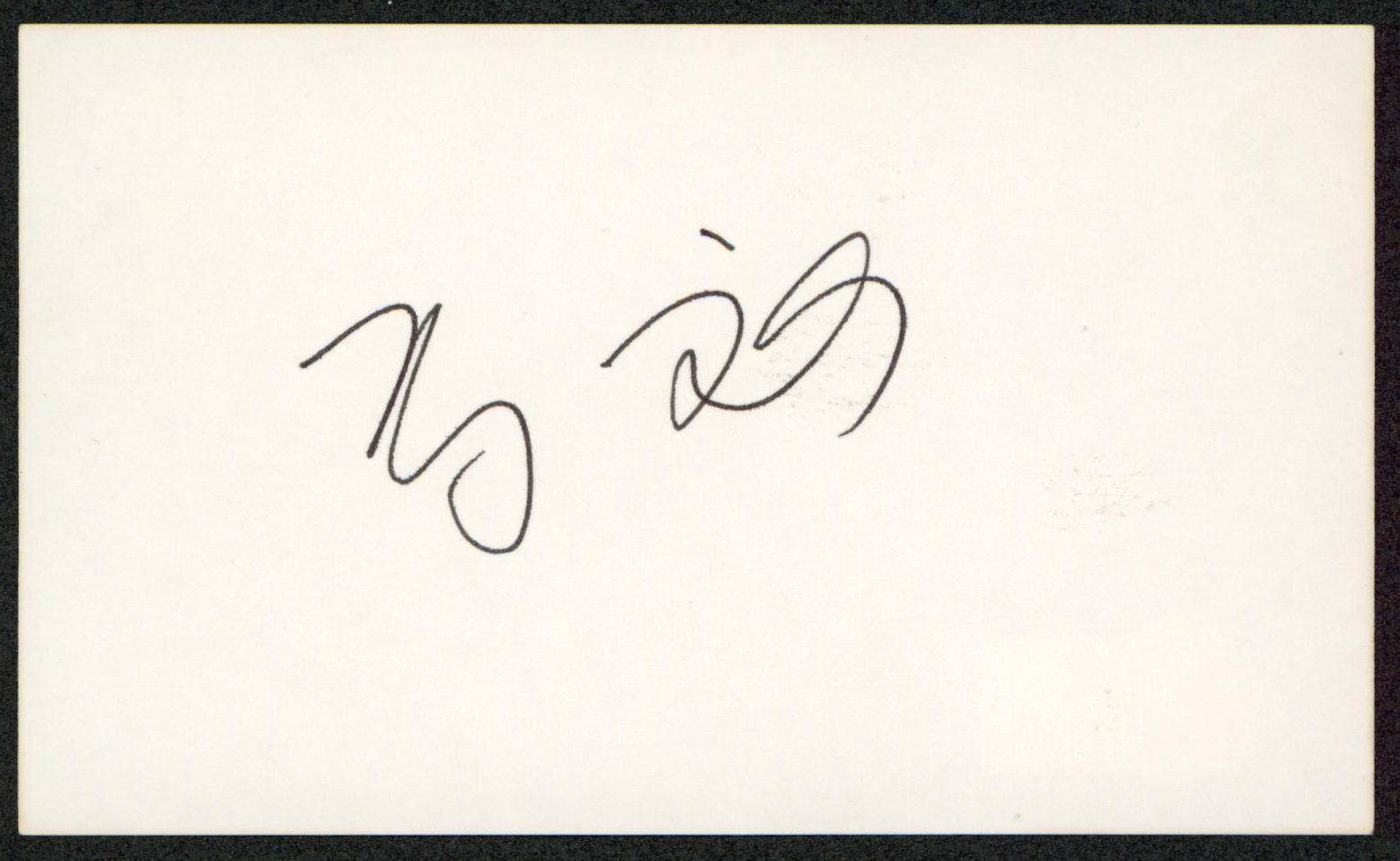 Meg Tilly Psycho II Authentic Signed 3x5 Index Card Autographed BAS #BW70140