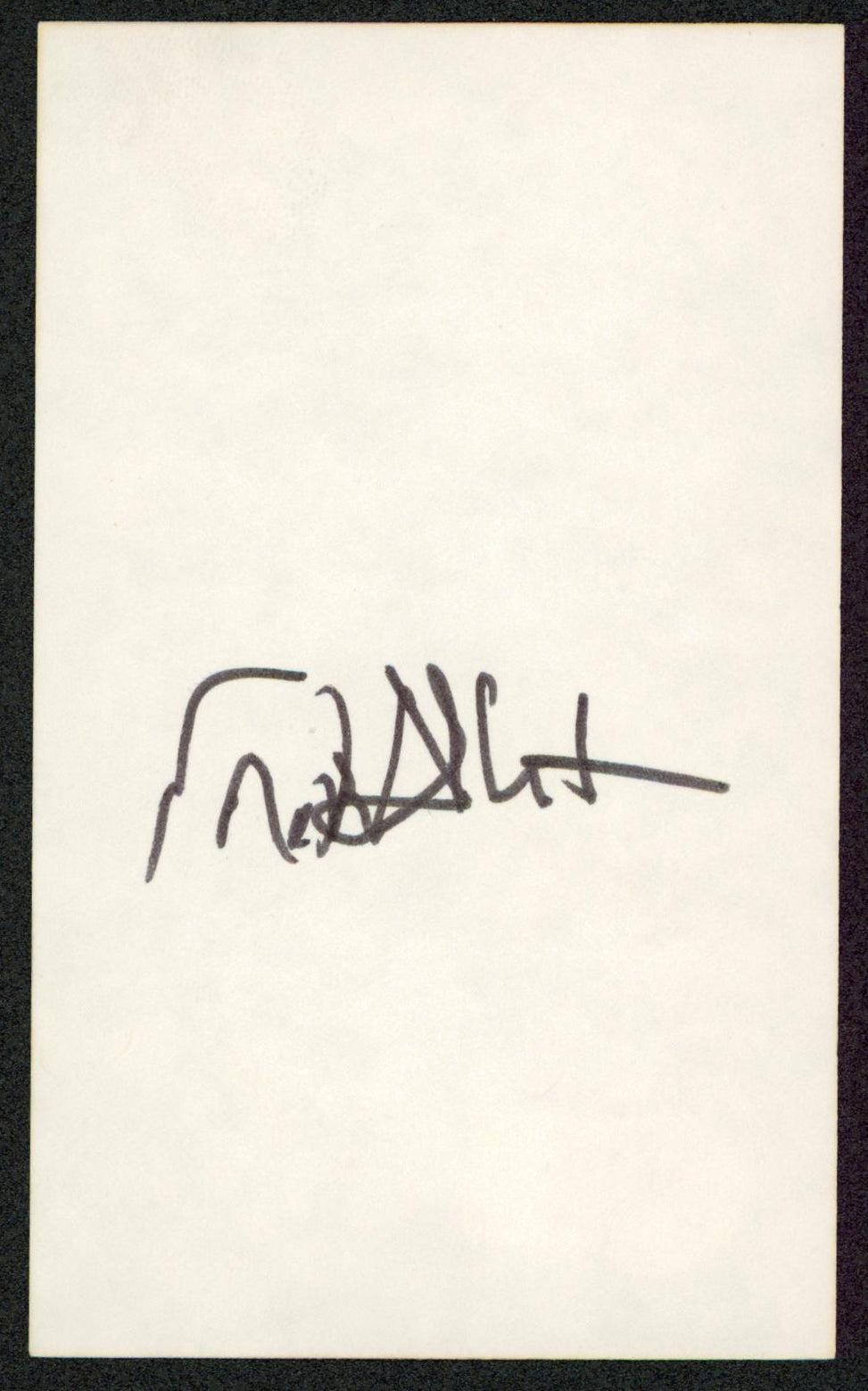 Eddie Albert Green Acres Authentic Signed 3x5 Index Card BAS #BW70107
