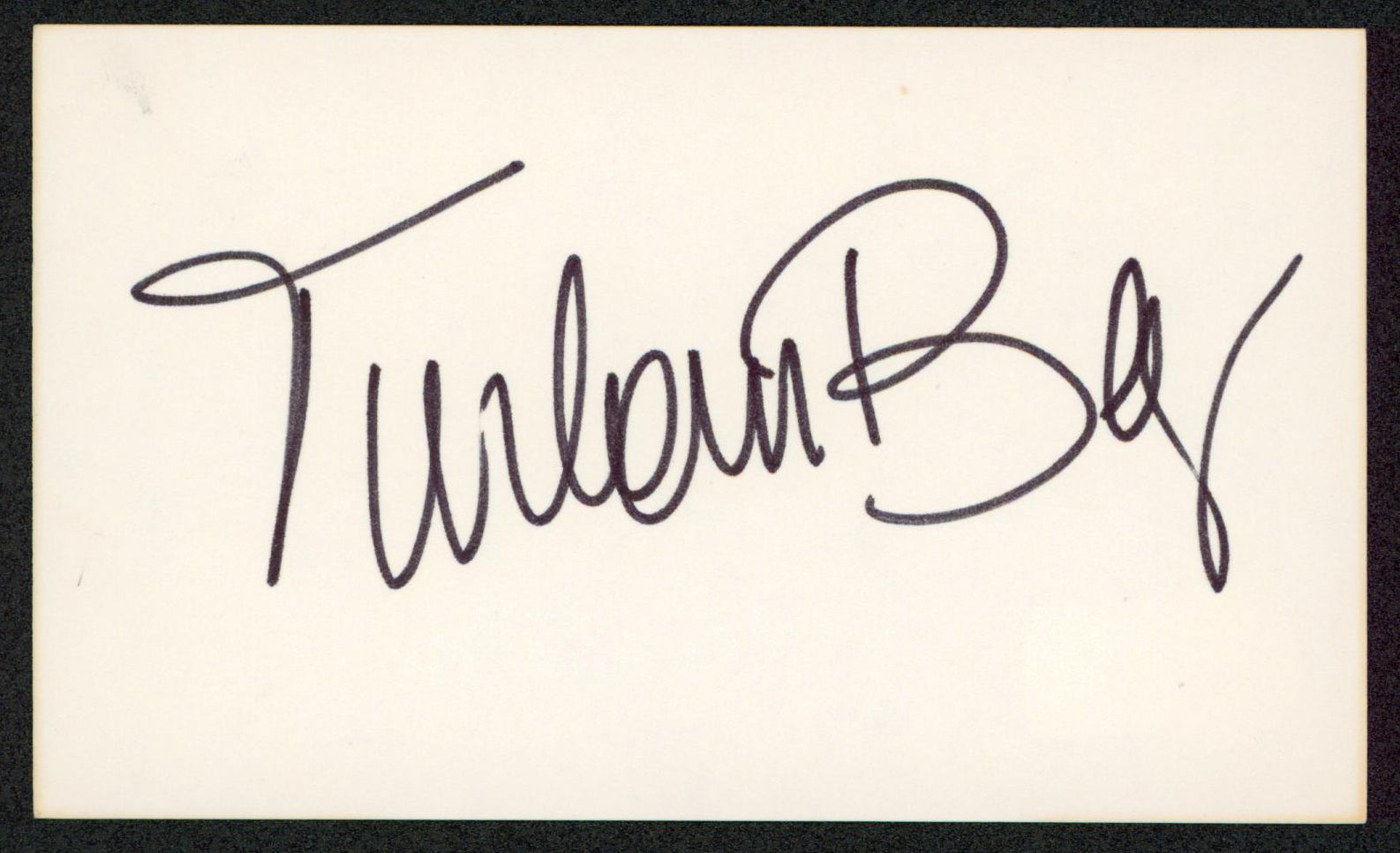 Turhan Bey The Mummy's Tomb Authentic Signed 3x5 Index Card BAS #BW70042