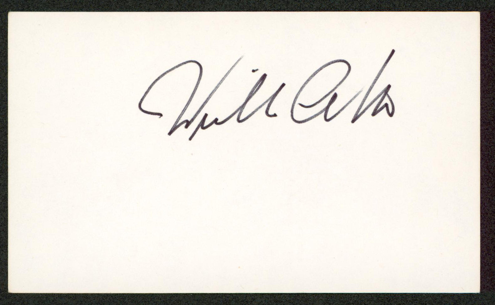 William Atherton Ghostbusters Authentic Signed 3x5 Index Card Autographed BAS