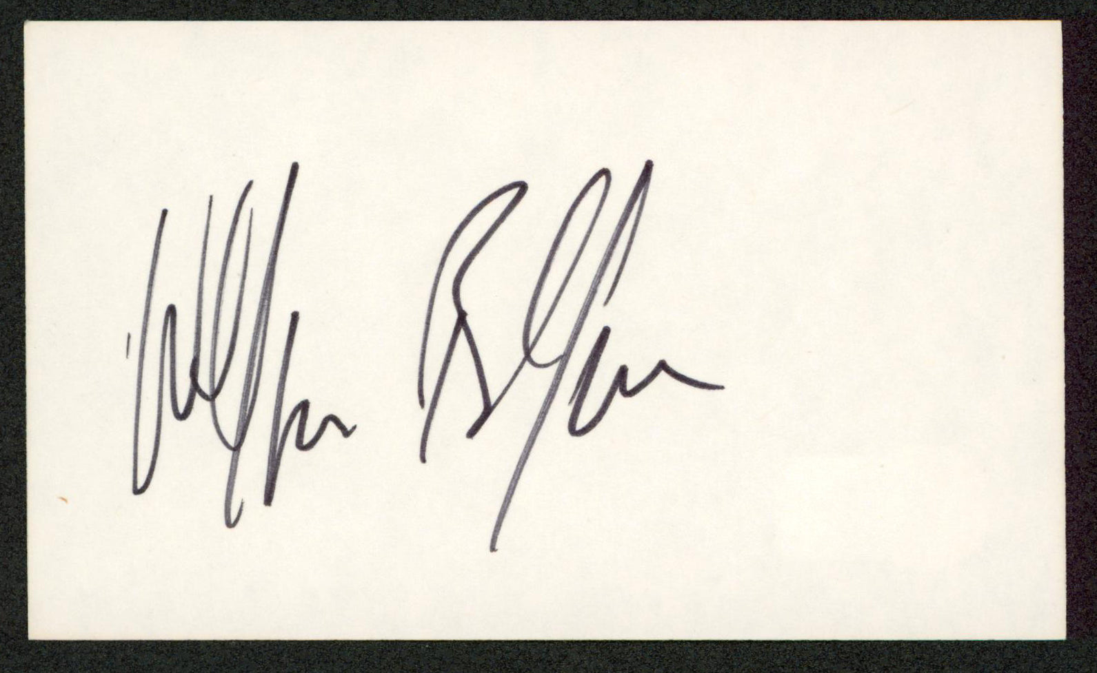 William Baldwin Backdraft Authentic Signed 3x5 Index Card Autographed BAS