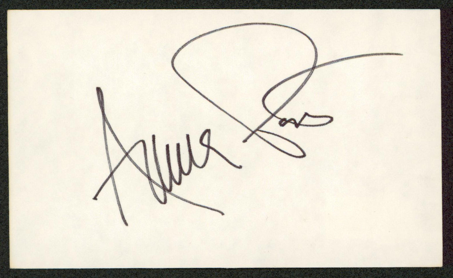 Annie Potts Ghostbusters Authentic Signed 3x5 Index Card BAS #BW70036