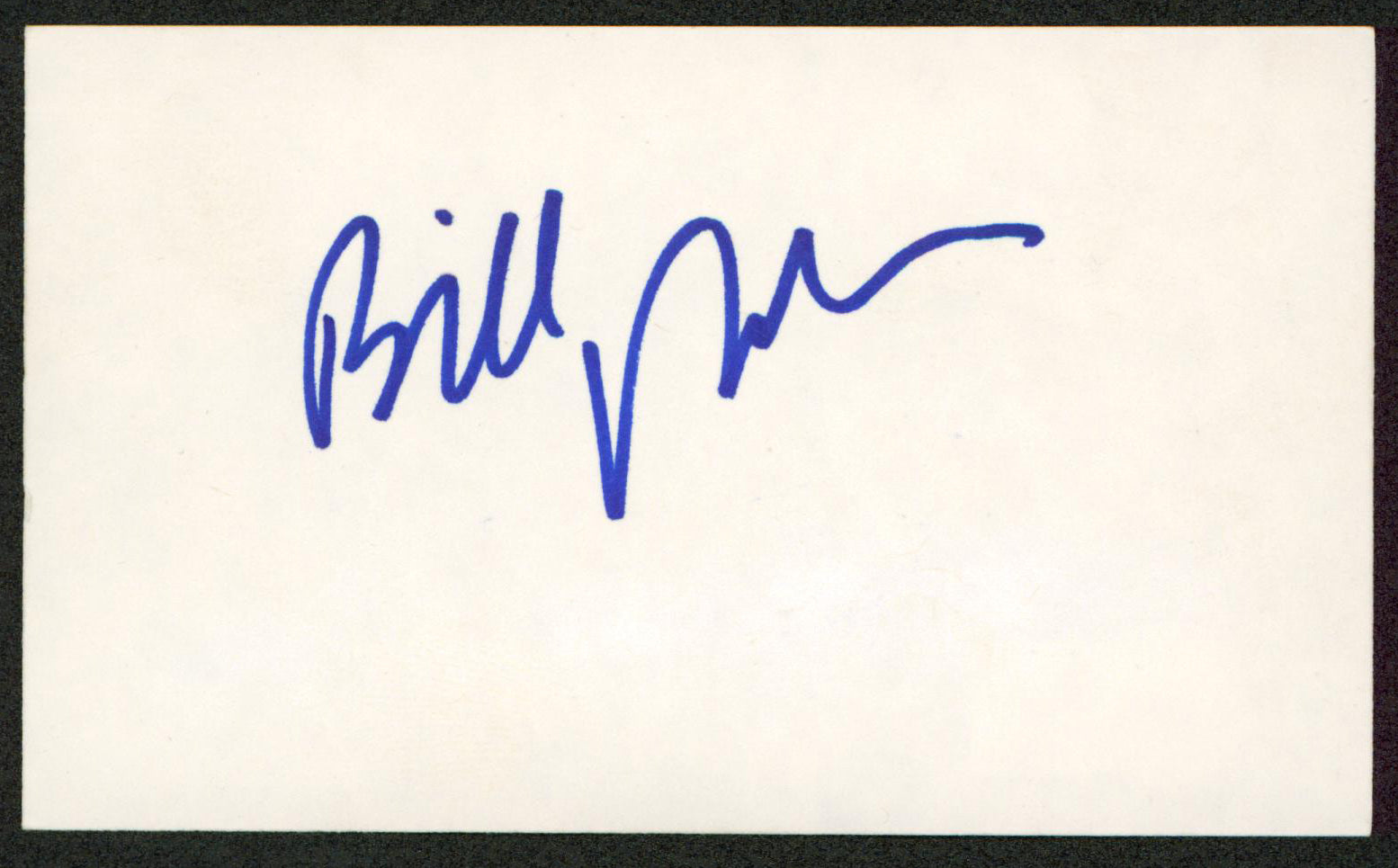 Bill Maher Real Time with Bill Maher Authentic Signed 3x5 Index Card BAS