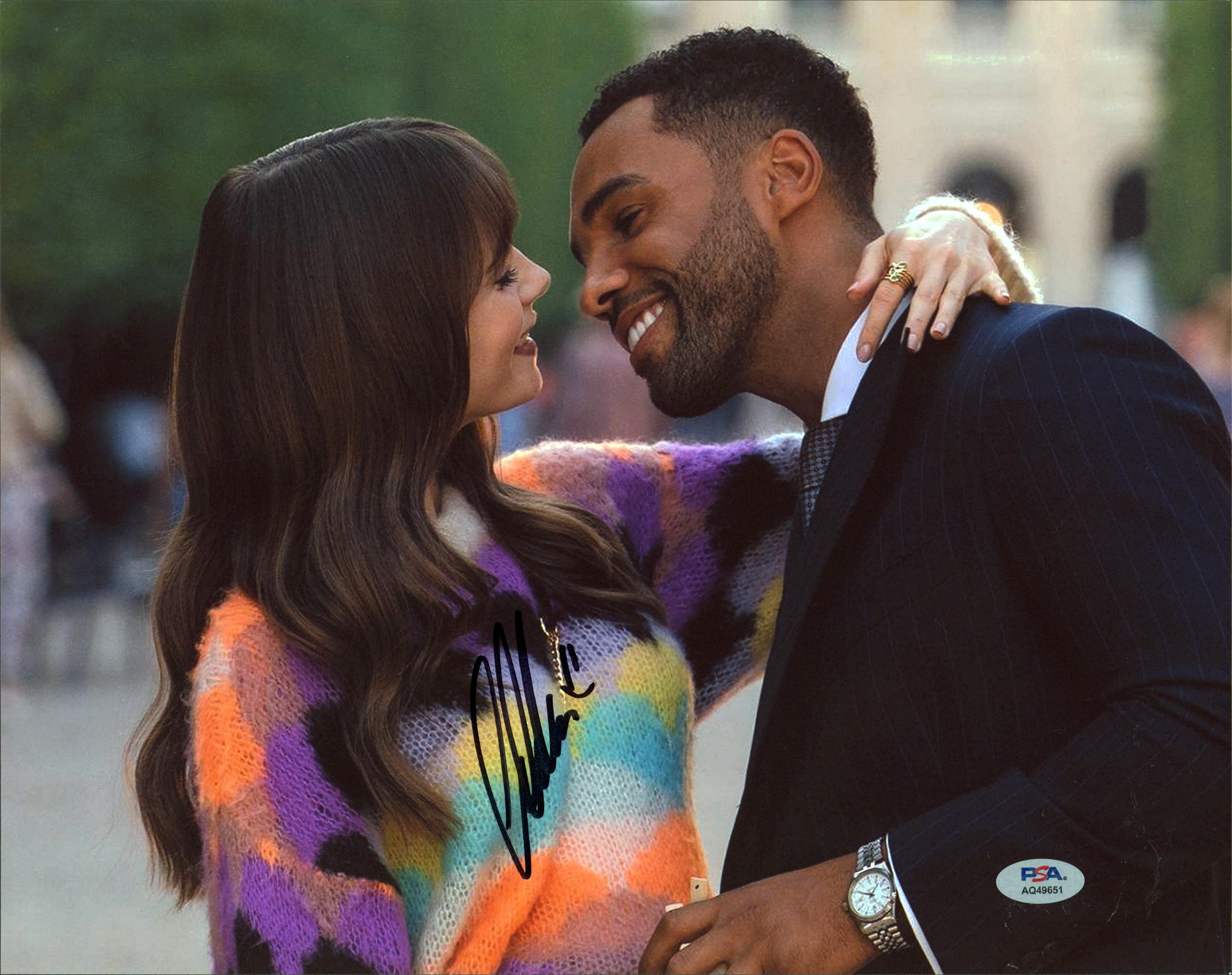 Lucien Laviscount Emily In Paris Authentic Signed 11x14 Photo PSA/DNA #AQ49651