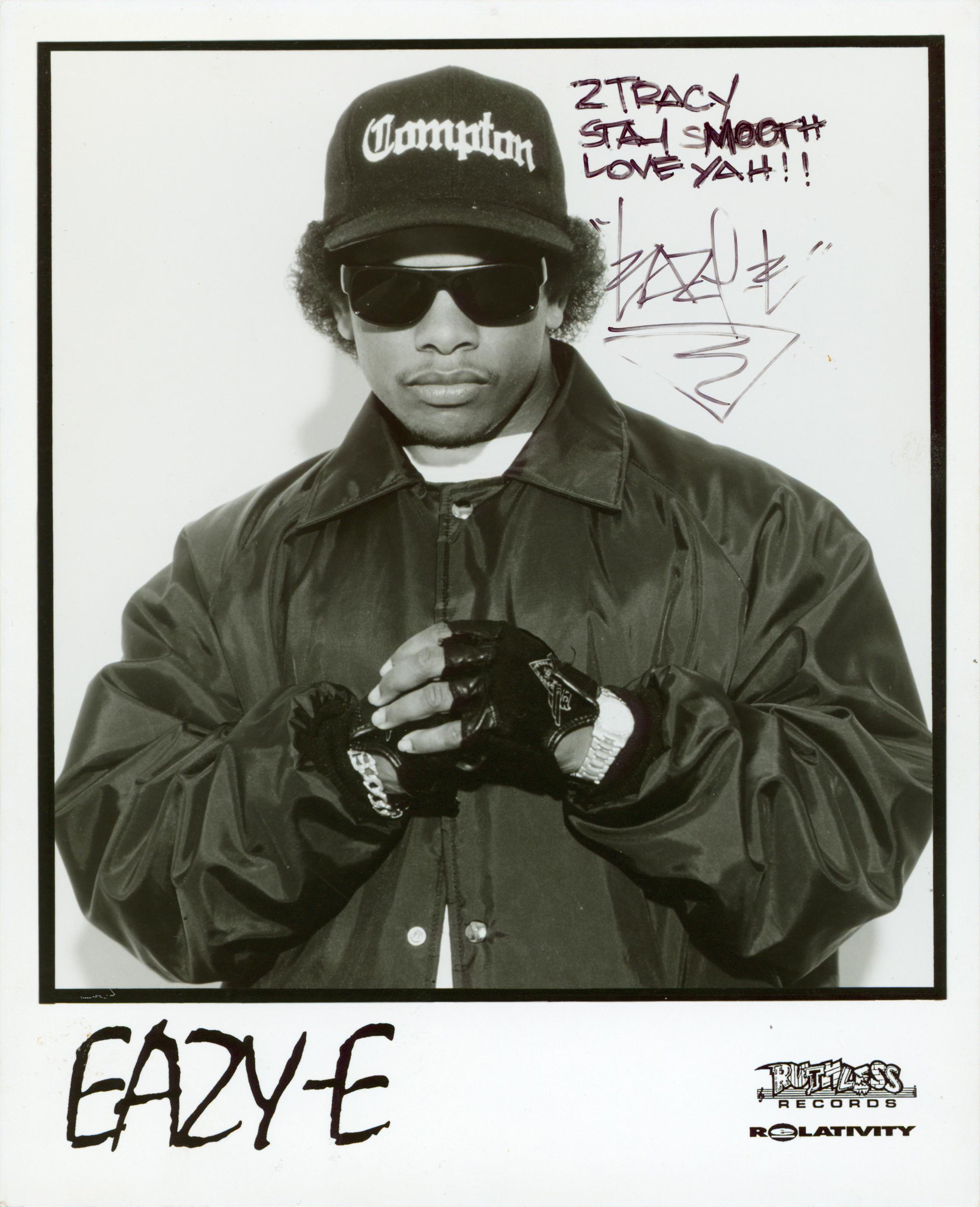 Eazy-E N.W.A Authentic Signed 8x10 Ruthless Records Promo Photo JSA #ZZ43641