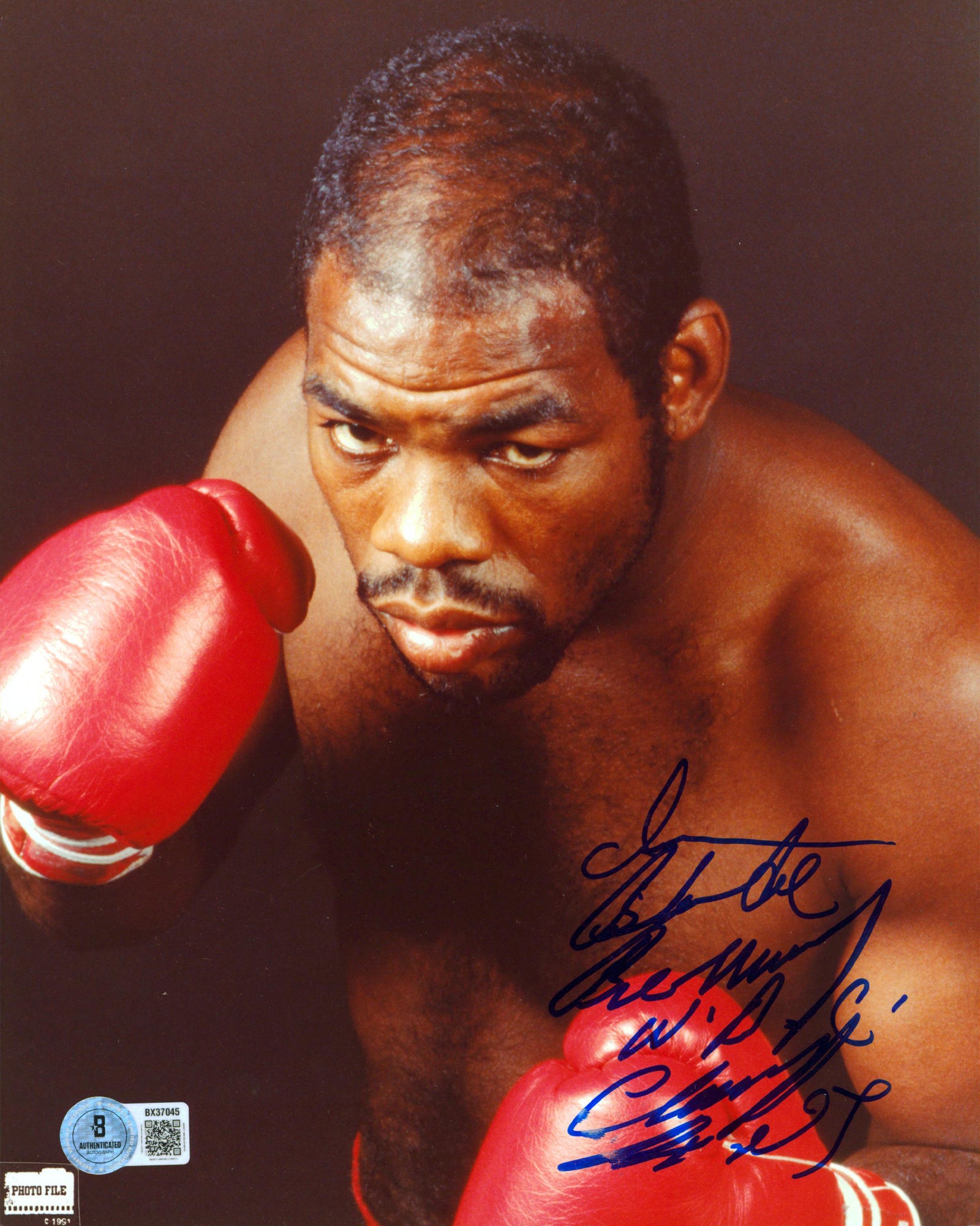 Boxing Iran Barkley "Blade' Authentic Signed 8x10 PhotoFile Photo BAS #BX37045