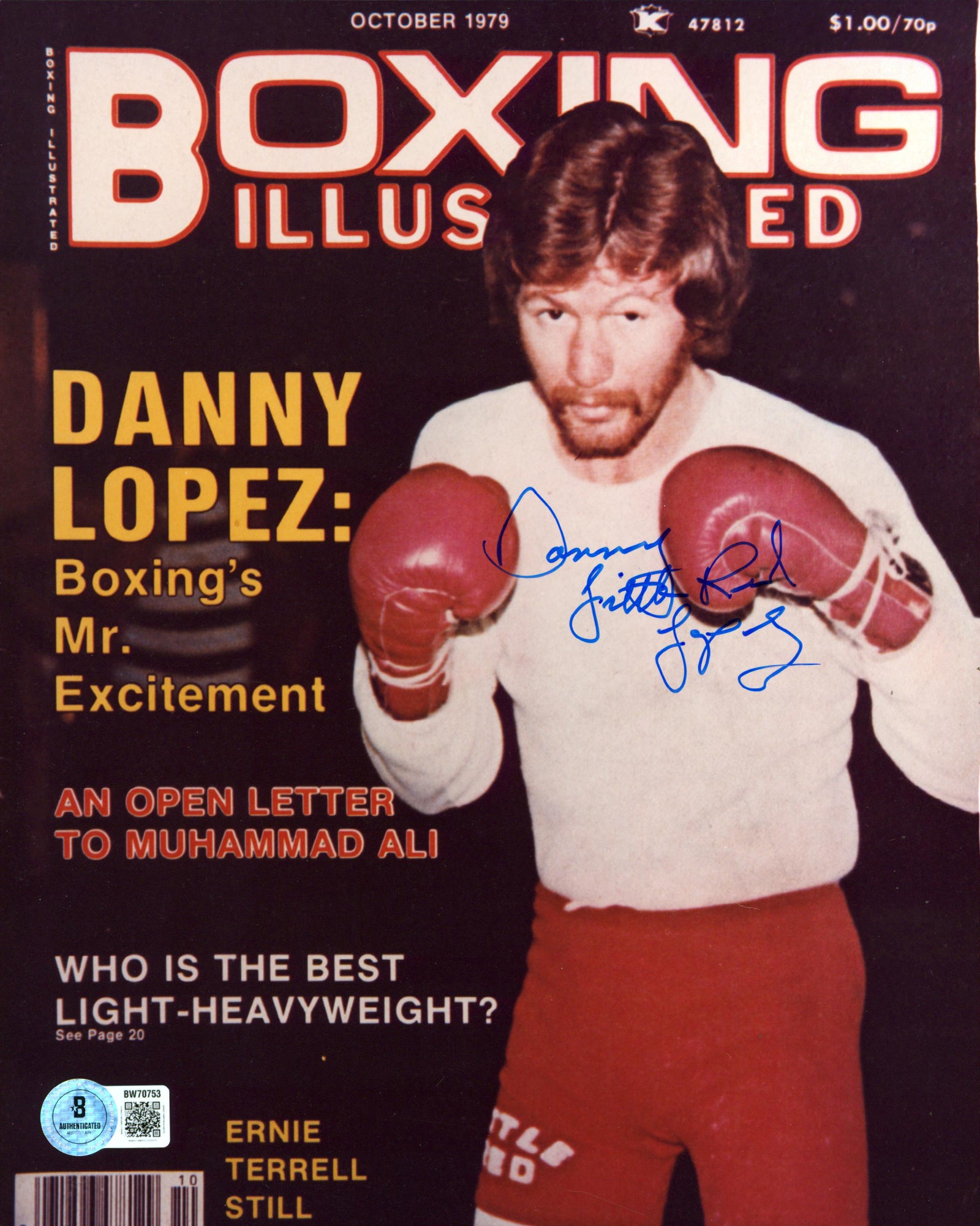 Danny Lopez "Little Red" Authentic Signed 8x10 Vertical Photo BAS #BW70753