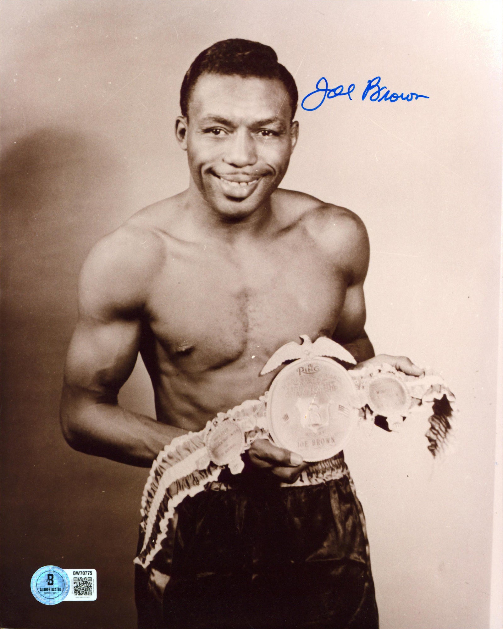 Joe Brown Authentic Signed 8x10 Vertical Photo Autographed BAS #BW70775