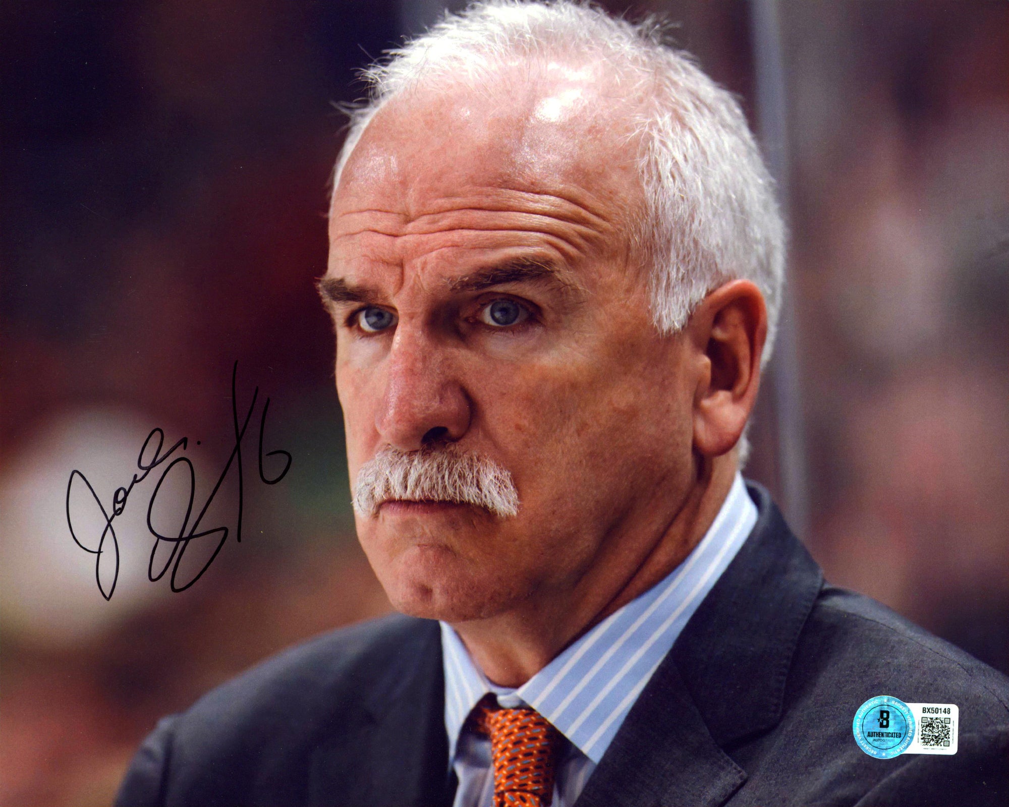 Ducks Joel Quenneville Authentic Signed 8x10 Horizontal Photo Autographed BAS 1