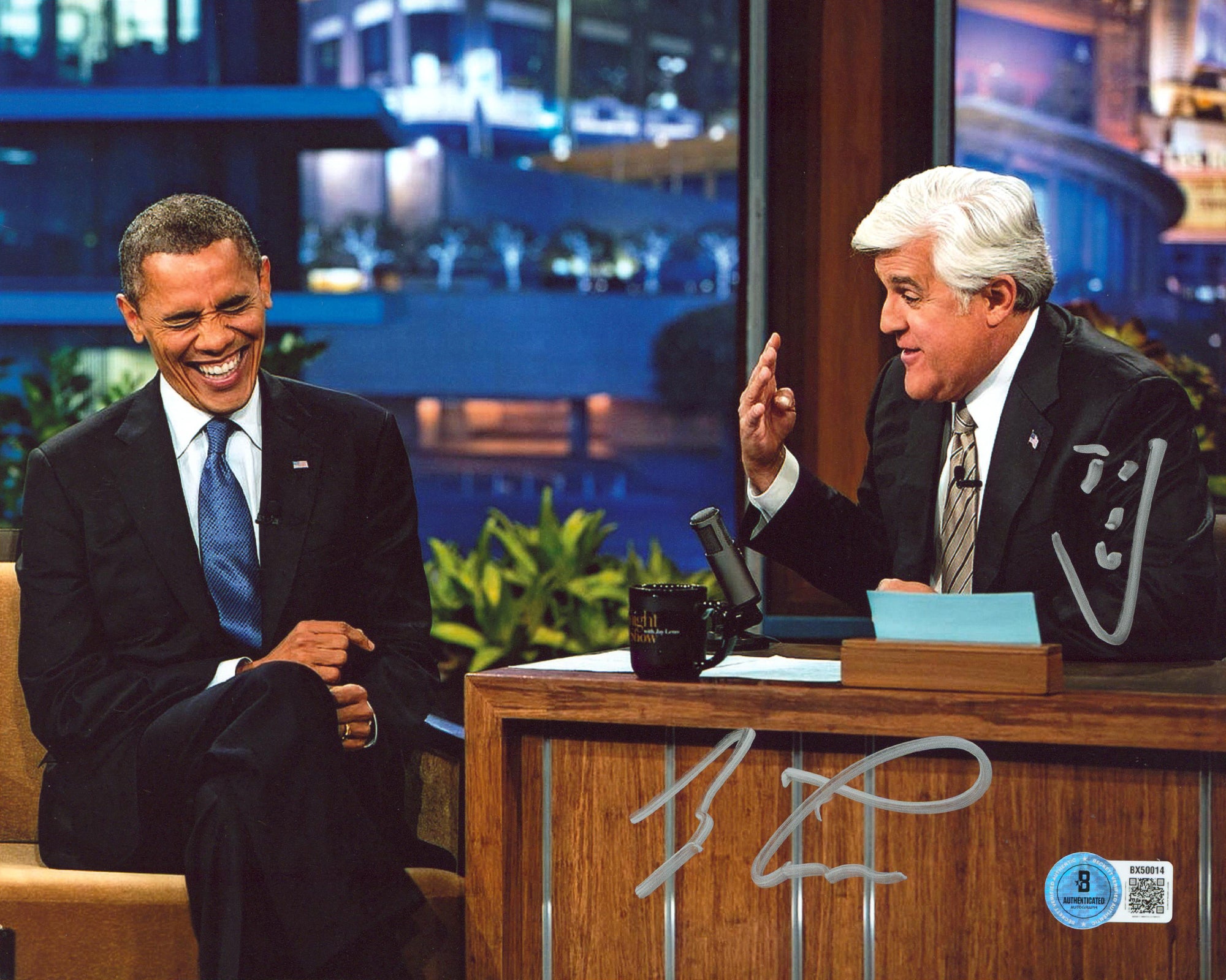 Jay Leno The Tonight Show Authentic Signed 8x10 Photo Autographed BAS 3