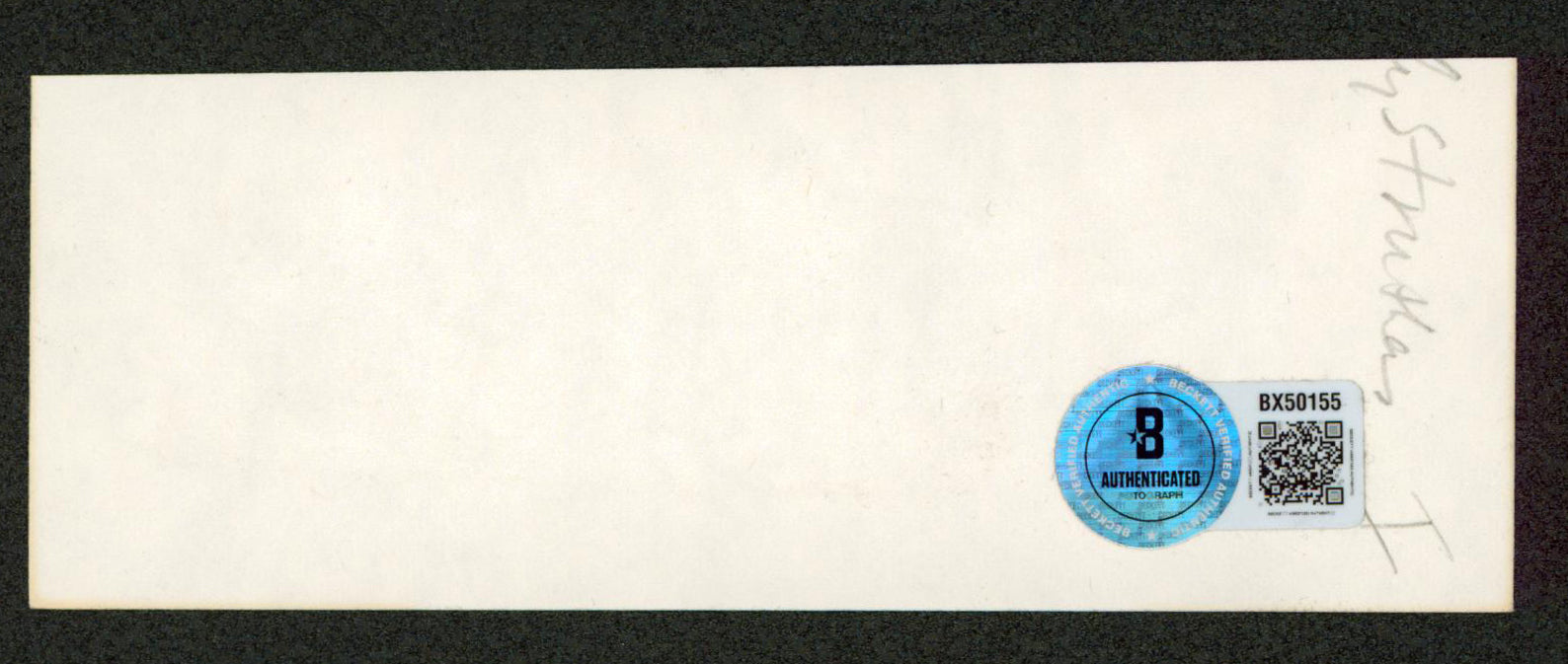 Sally Struthers All In The Family "Love" Signed 1.75x5 Cut Signature BAS