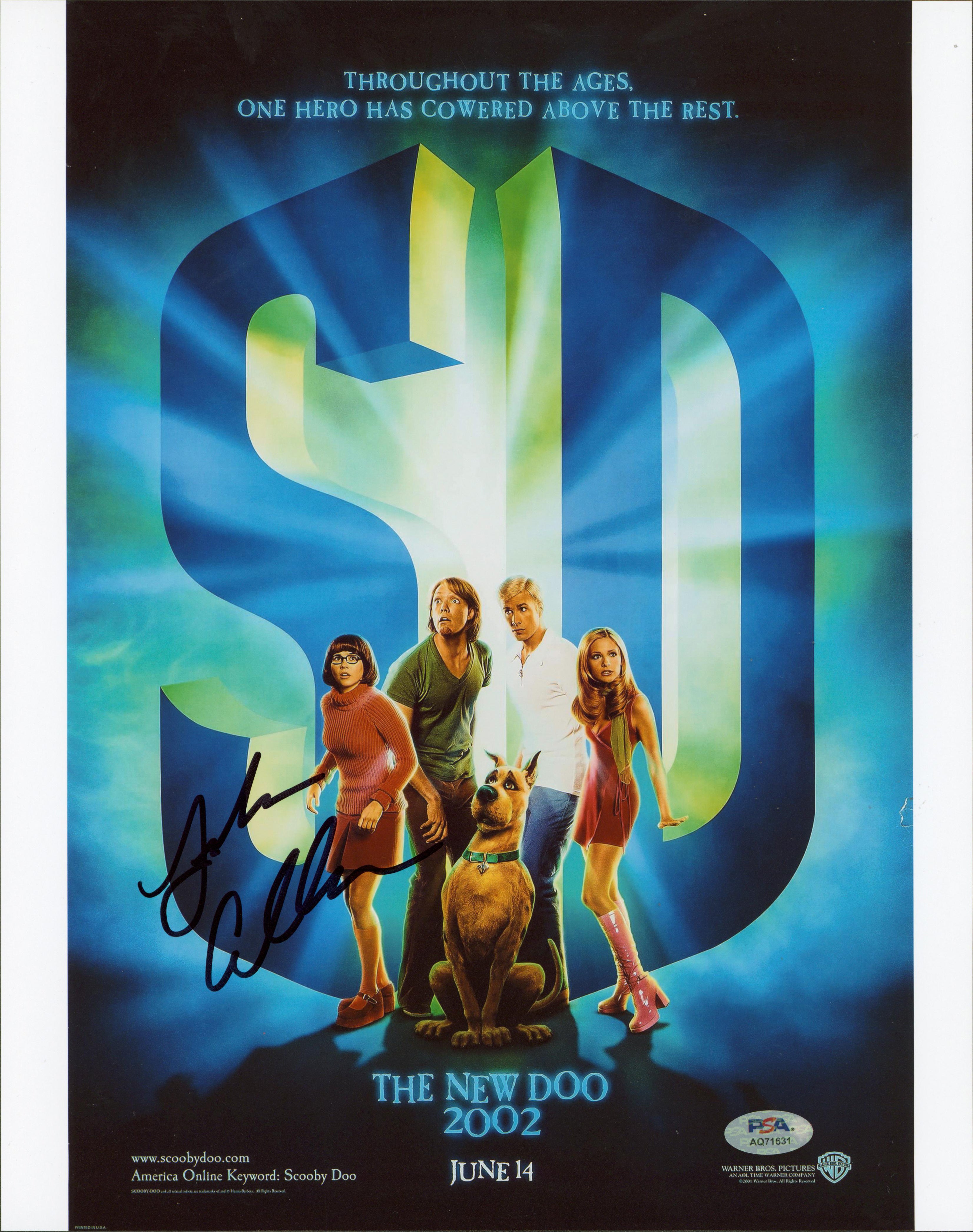 Linda Cardellini Scooby-Doo Authentic Signed 11x14 Vertical Photo PSA #AQ71631
