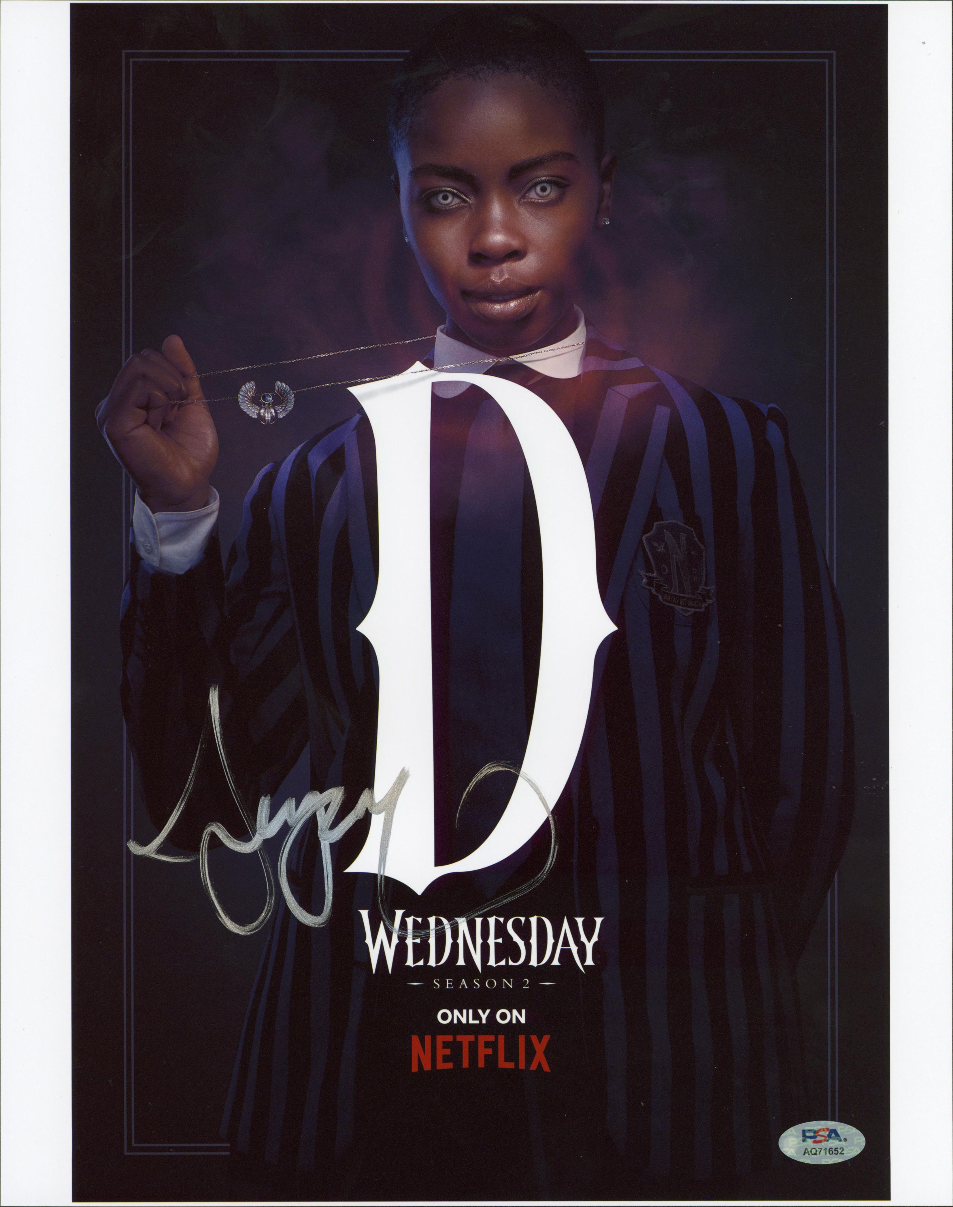 Joy Sunday Wednesday Authentic Signed 11x14 Vertical Photo PSA/DNA #AQ71652