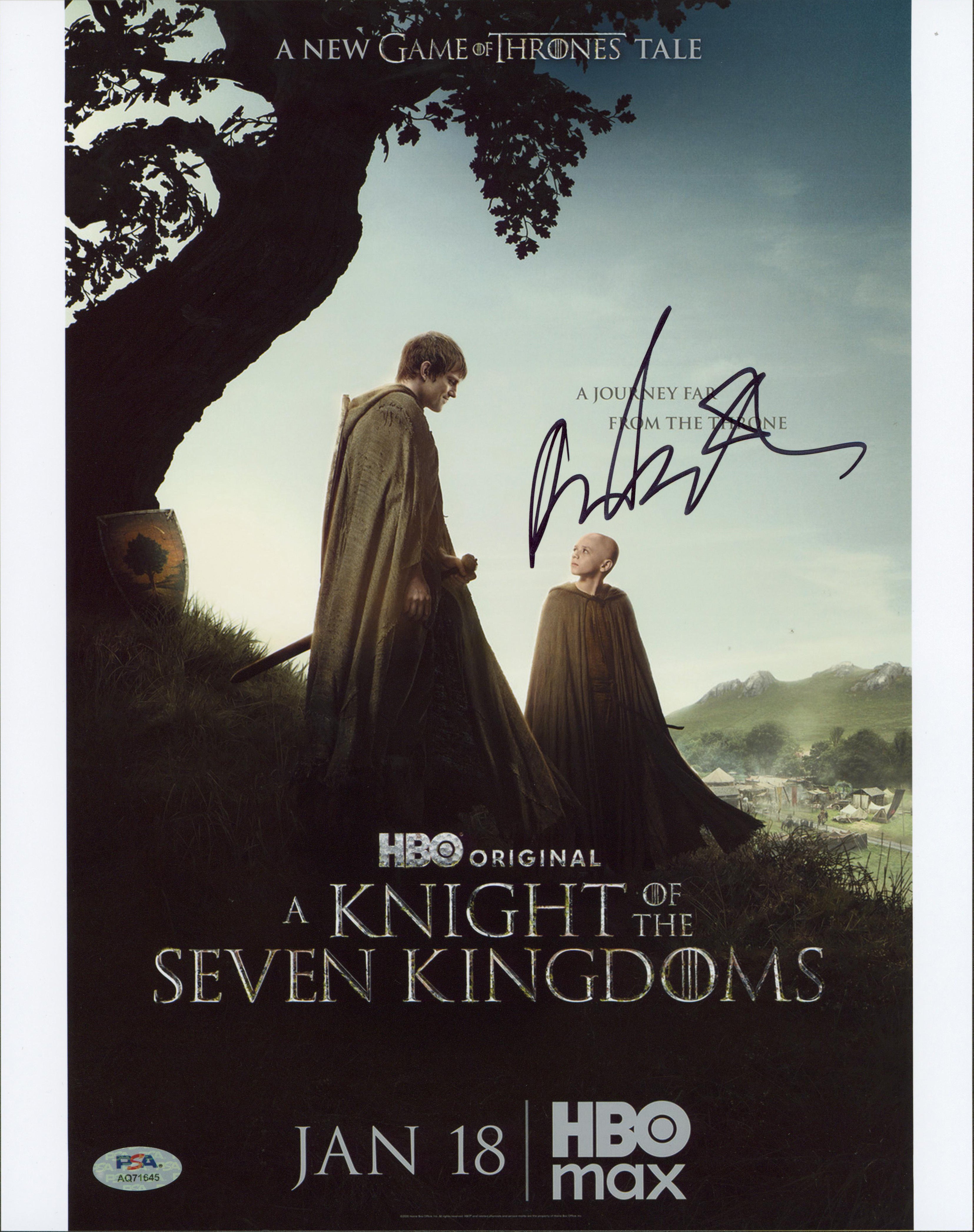 Finn Bennett A Knight Of The Seven Kingdoms Signed 11x14 Photo PSA/DNA #AQ71645