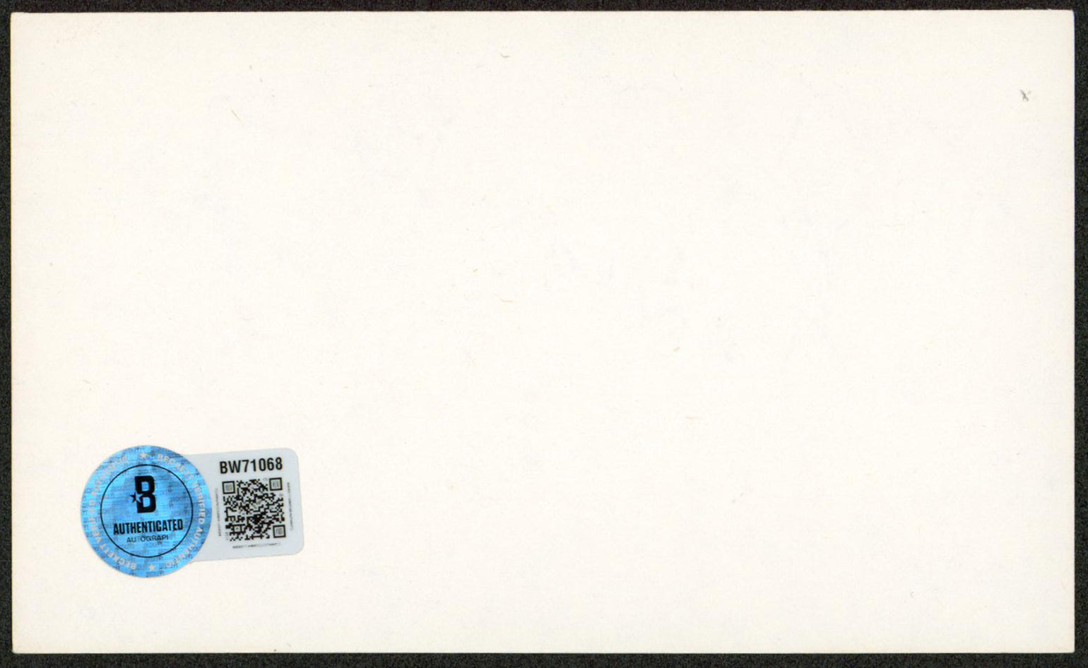 Andrea King "To Don" Authentic Signed 3x5 Index Card Autographed BAS #BW71068