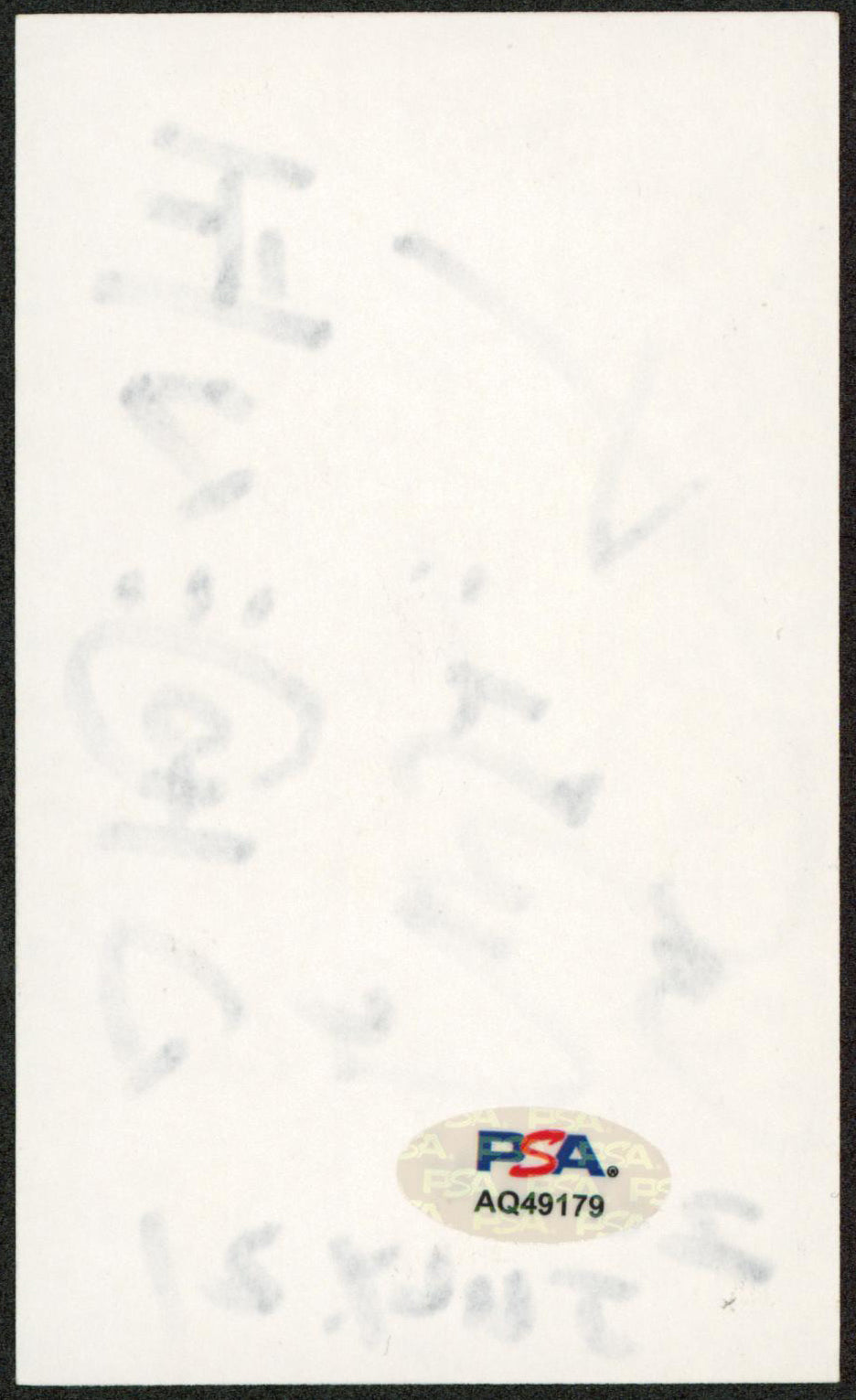 Masaharu Morimoto Iron Chef Signed 3x5 Index Card Autographed PSA/DNA #AQ49179
