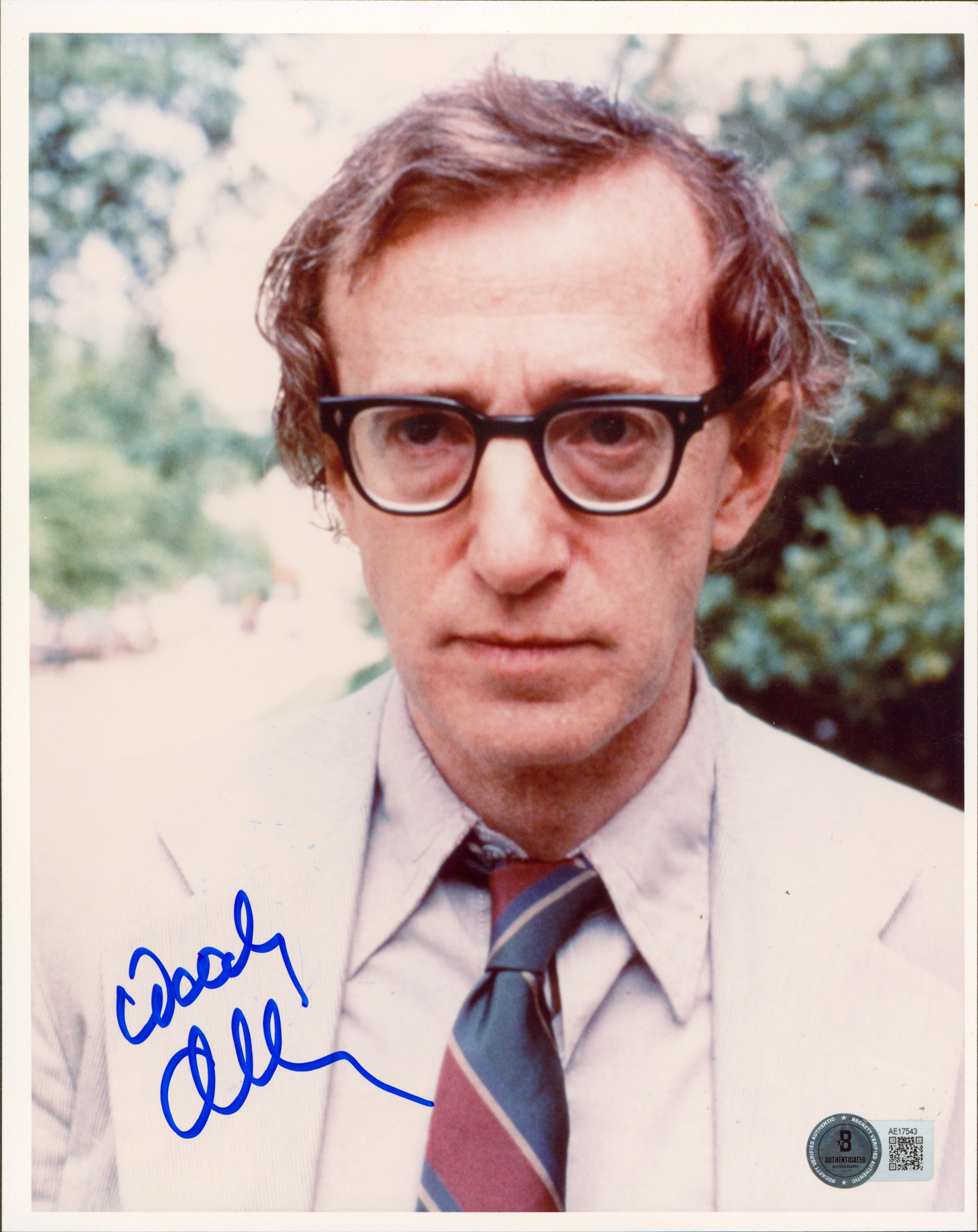 Woody Allen Annie Hall Authentic Signed 8x10 Photo Auto Graded 10! BAS #AE17543