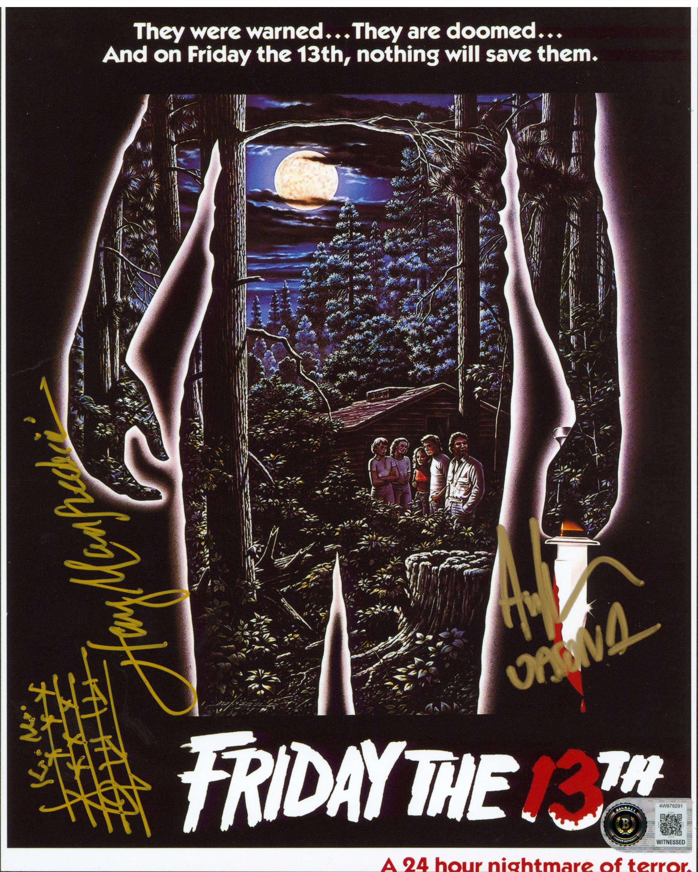 Ari Lehman & Harry Manfredini Friday The 13th Signed 8x10 Photo BAS W #4W979291