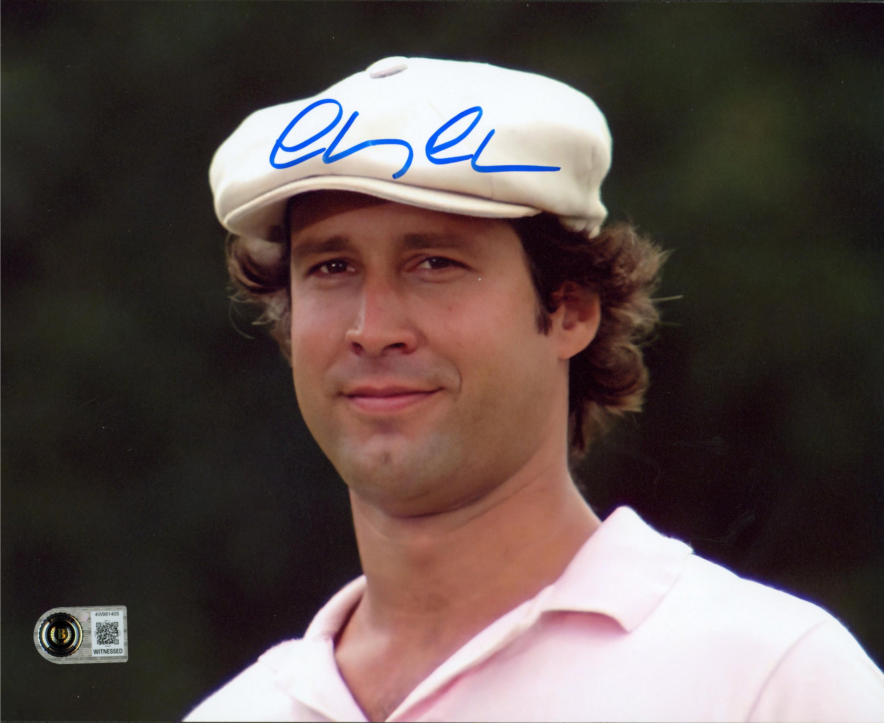 Chevy Chase Caddyshack Signed 8x10 Horizontal Closeup Photo BAS Witnessed