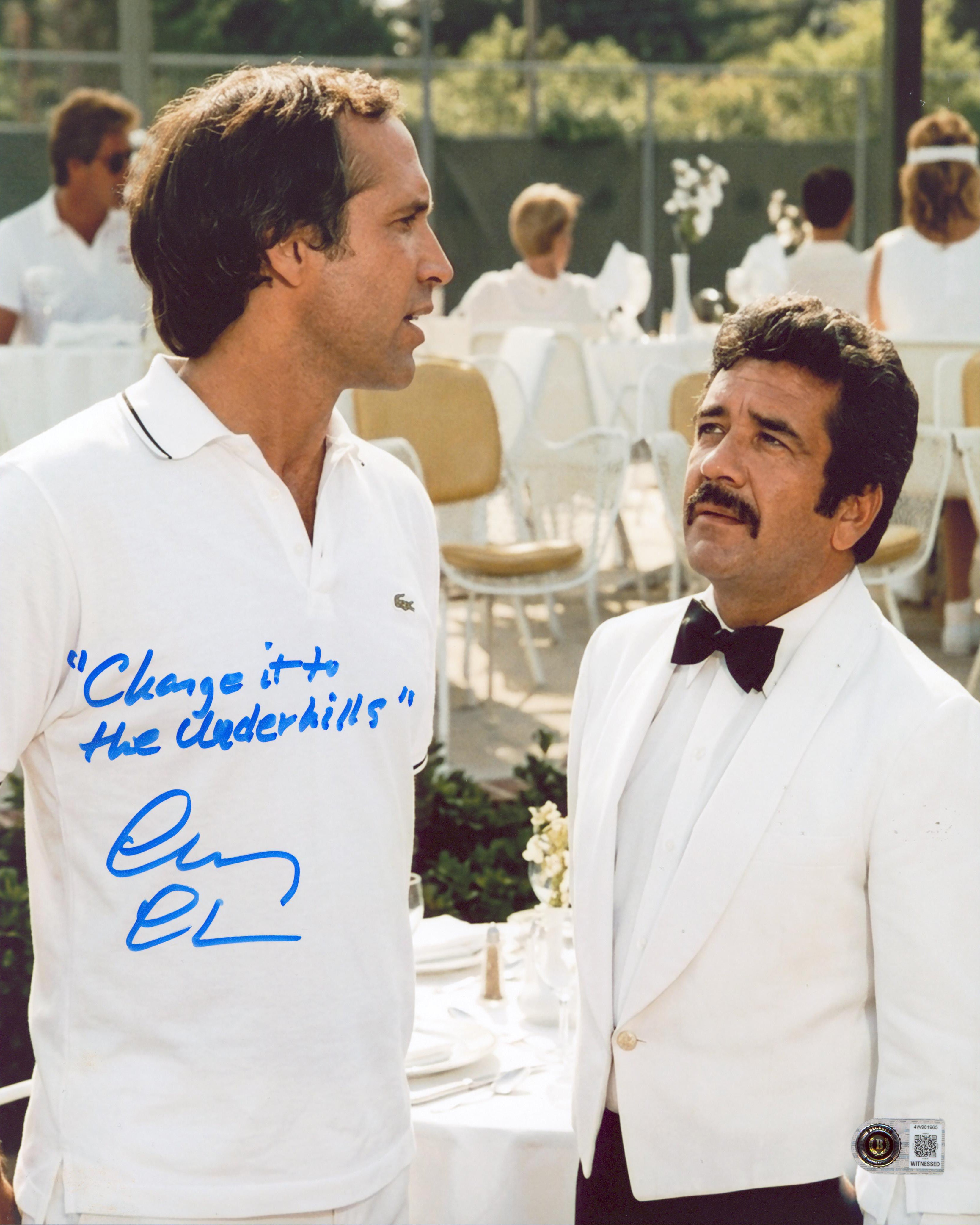 Chevy Chase "Change it to the Underhills!" Signed 11x14 Photo BAS Wit #4W981965