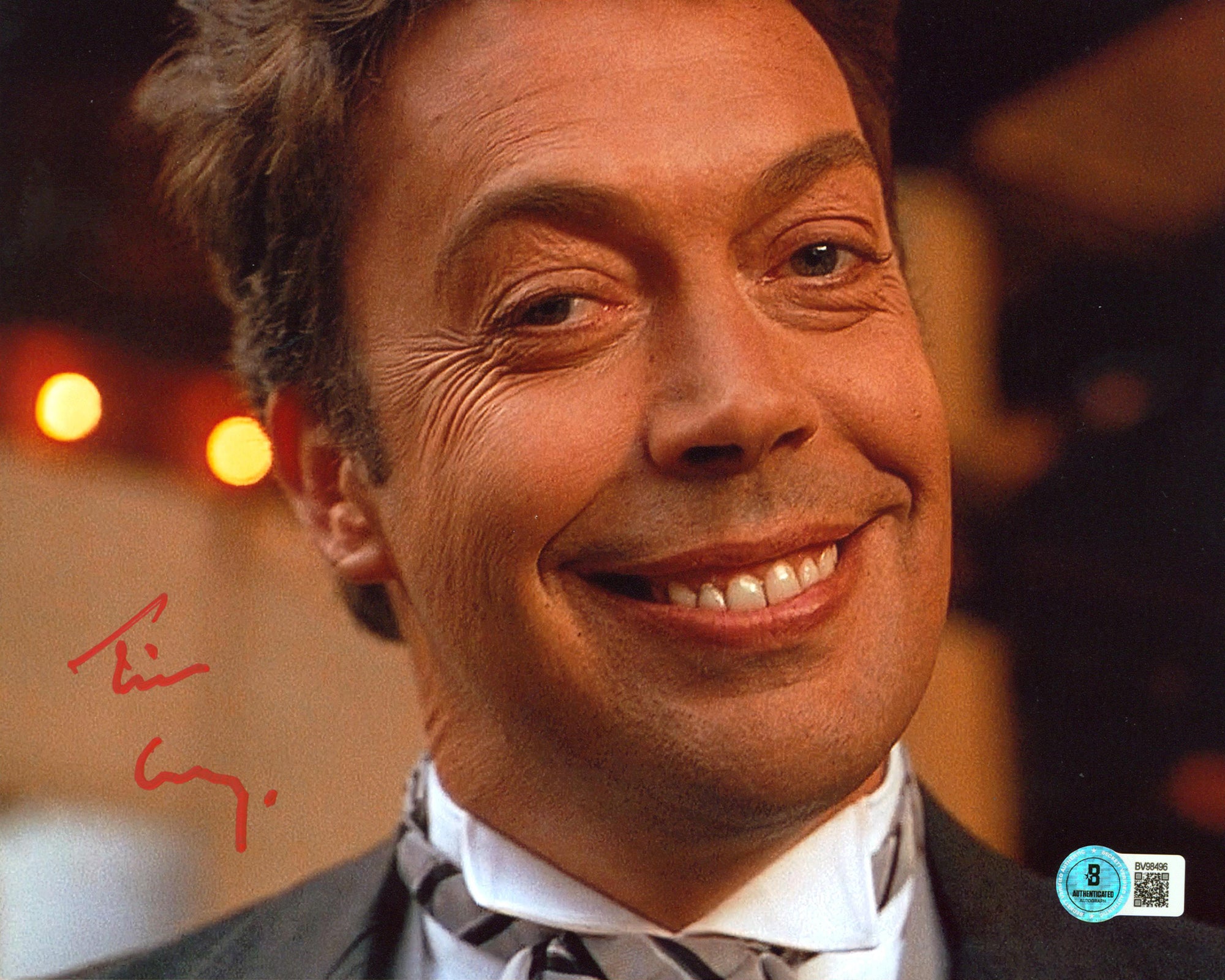 Tim Curry Home Alone 2: Lost in NY Signed 8x10 Horizontal Photo BAS #BV98496