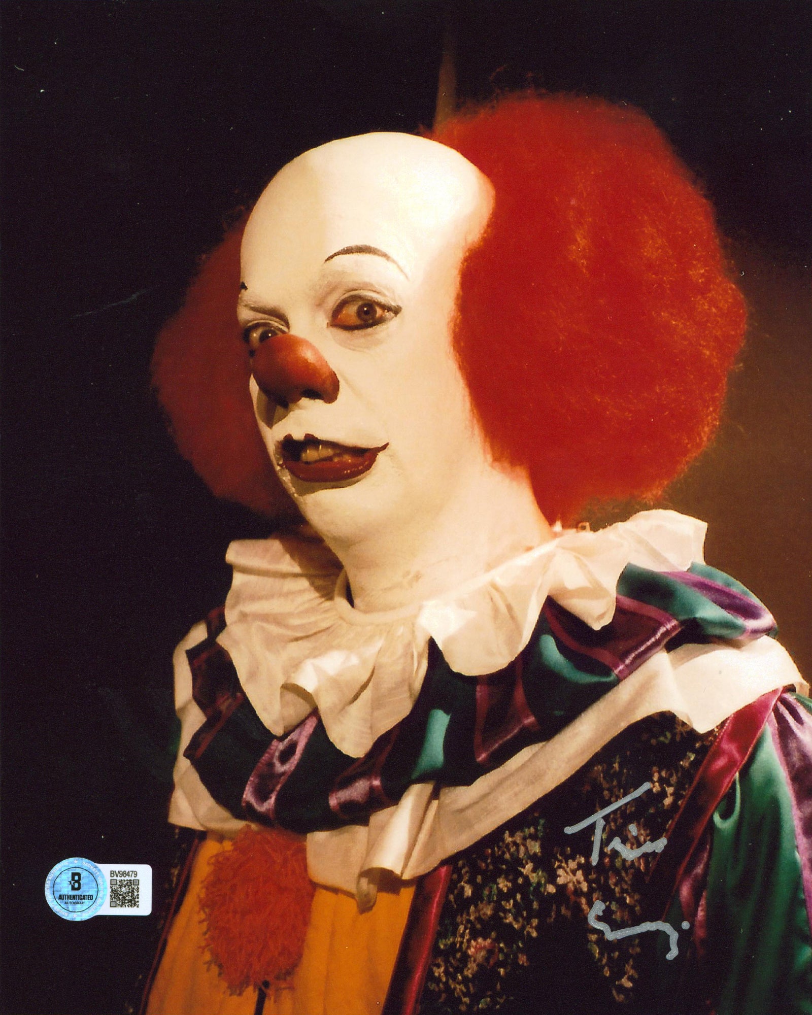 Tim Curry It Authentic Signed 8x10 Vertical Pennywise Photo Autographed BAS 1