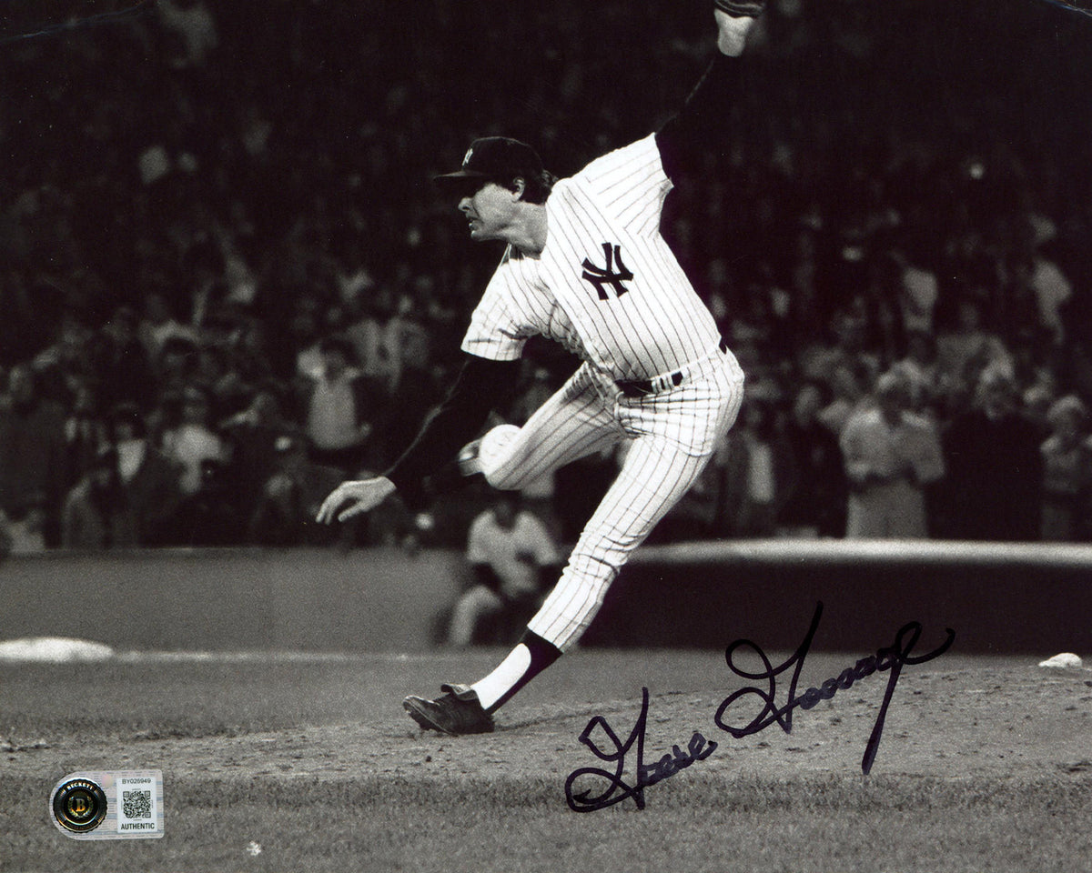 Yankees Goose Gossage Authentic Signed 8x10 Horizontal Photo Autographed BAS 7